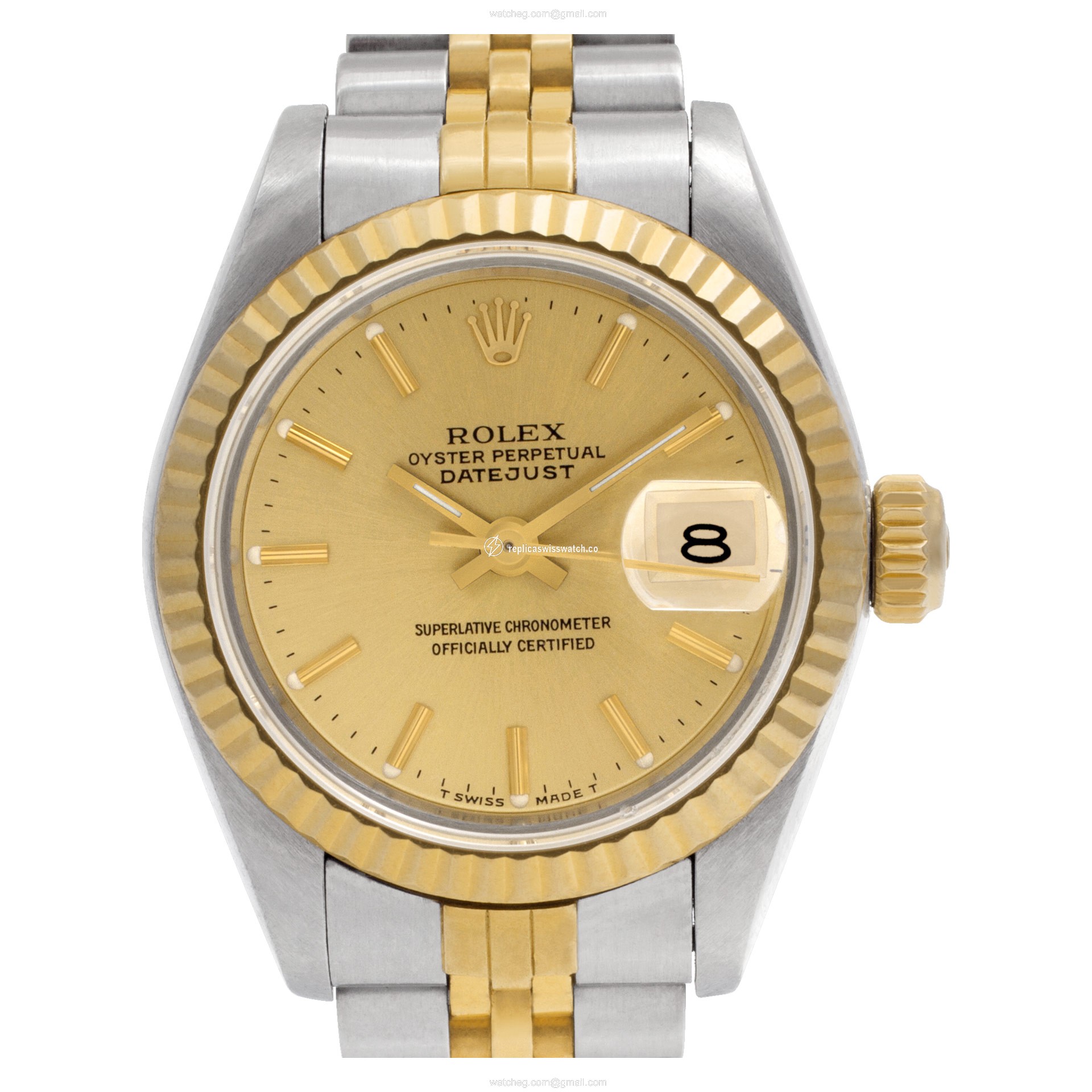 Rolex 69173 Datejust Automatic Female 18k gold & Stainless Steel Replica Rolex 69173 Datejust Automatic Female 18k gold & Stainless Steel Replica