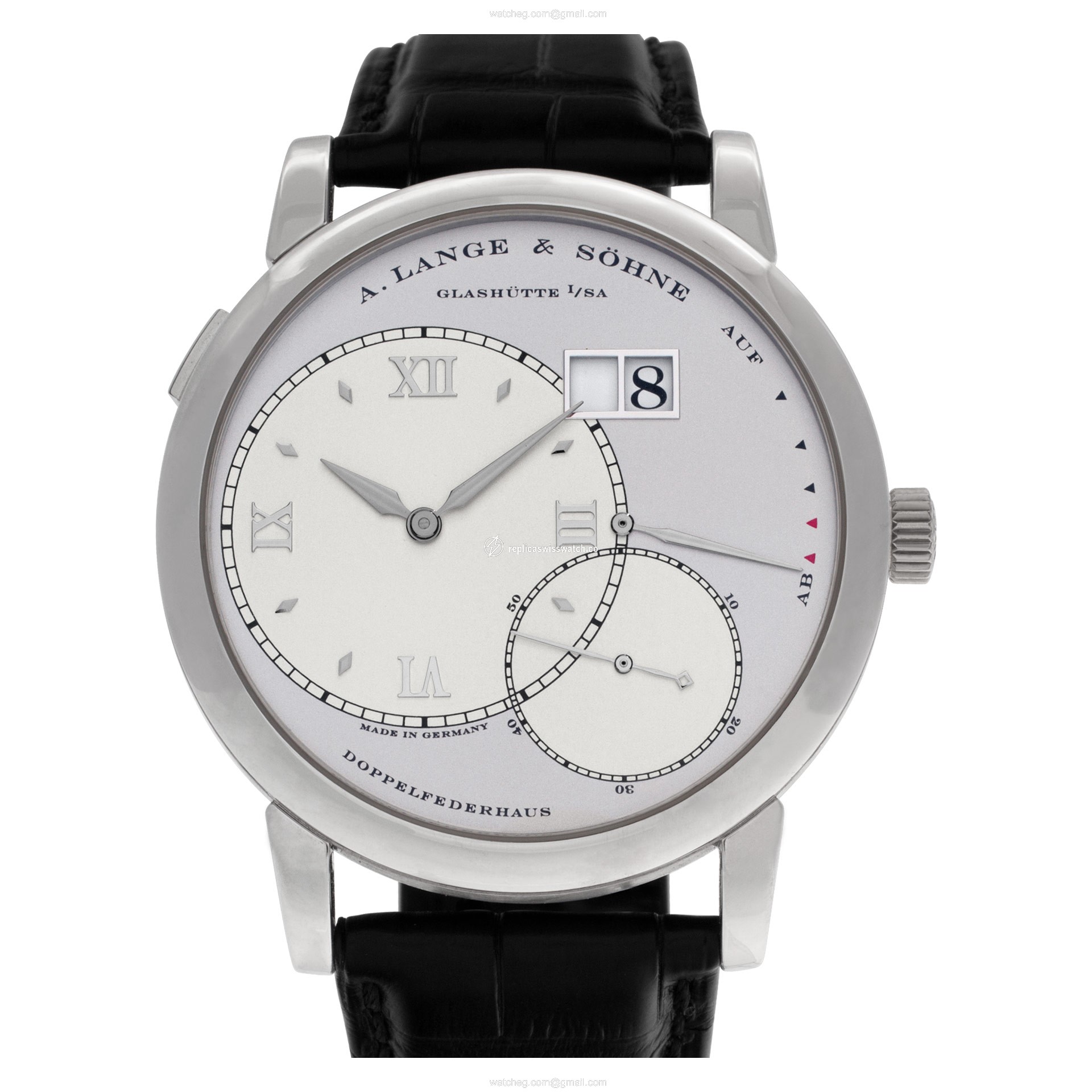 A. Lange & Sohne 115.025 Lange 1 Manual Male Platinum Replica A. Lange & Sohne 115.025 Lange 1 Manual Male Platinum Replica