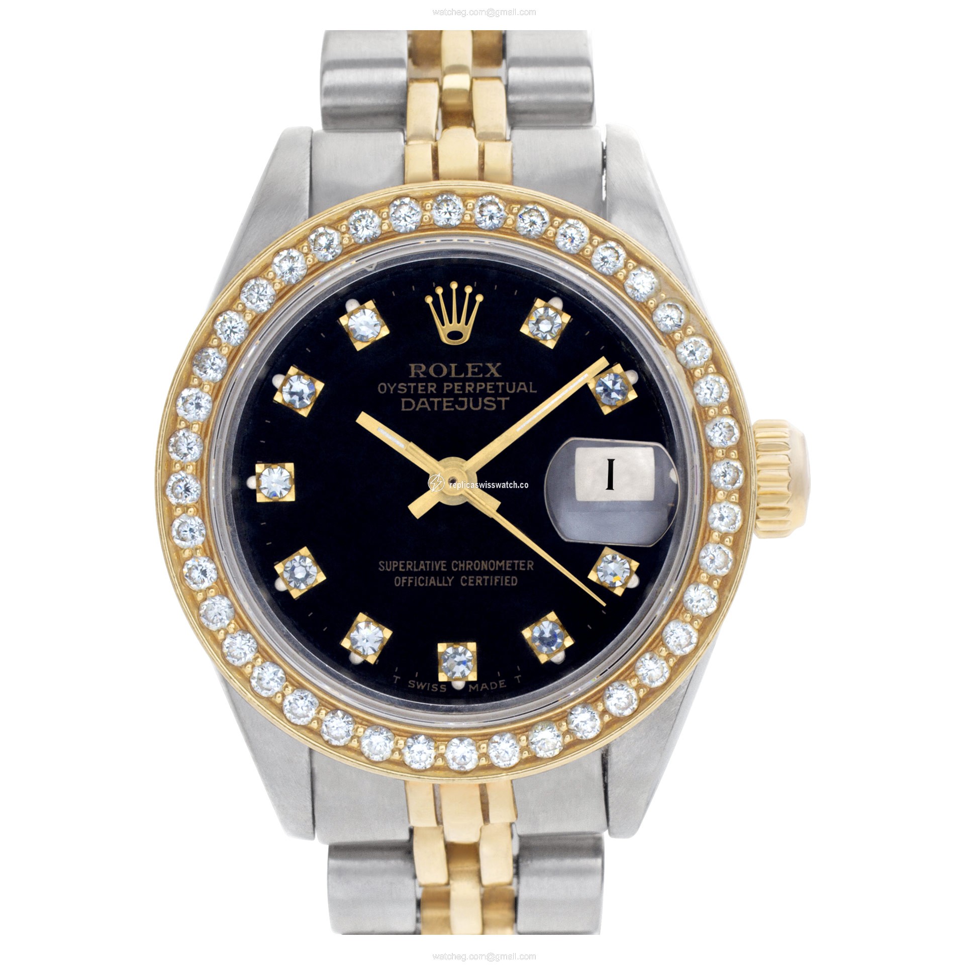 Rolex 6917 Datejust Automatic Female 18k gold & Stainless Steel Replica Rolex 6917 Datejust Automatic Female 18k gold & Stainless Steel Replica