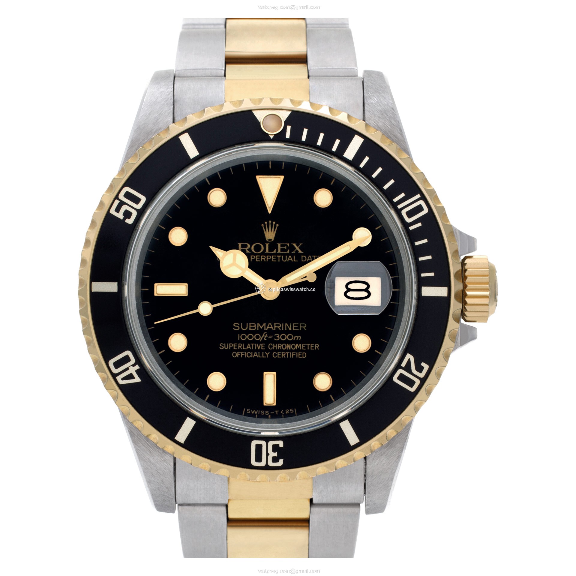 Rolex 16803 Submariner Automatic Male 18k gold & Stainless Steel Replica Rolex 16803 Submariner Automatic Male 18k gold & Stainless Steel Replica