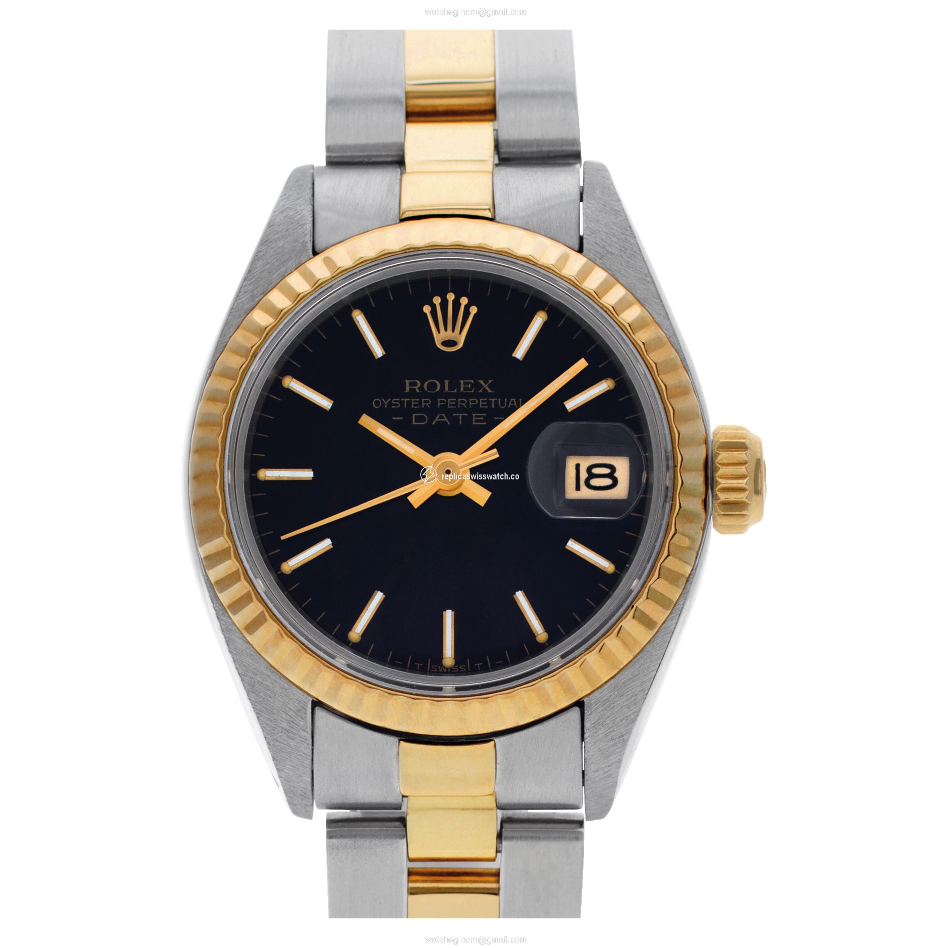 Rolex 6917 Date Automatic Female 18k gold & Stainless Steel Replica Rolex 6917 Date Automatic Female 18k gold & Stainless Steel Replica