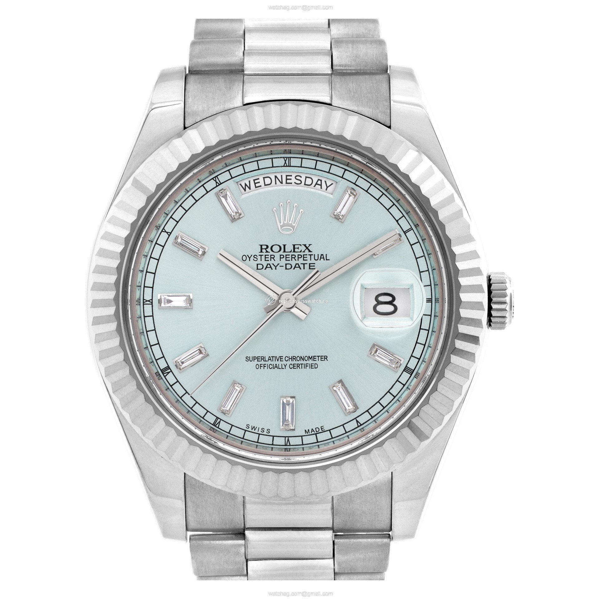 Rolex 218239 Day-Date II Automatic Male 18k White Gold Replica Rolex 218239 Day-Date II Automatic Male 18k White Gold Replica