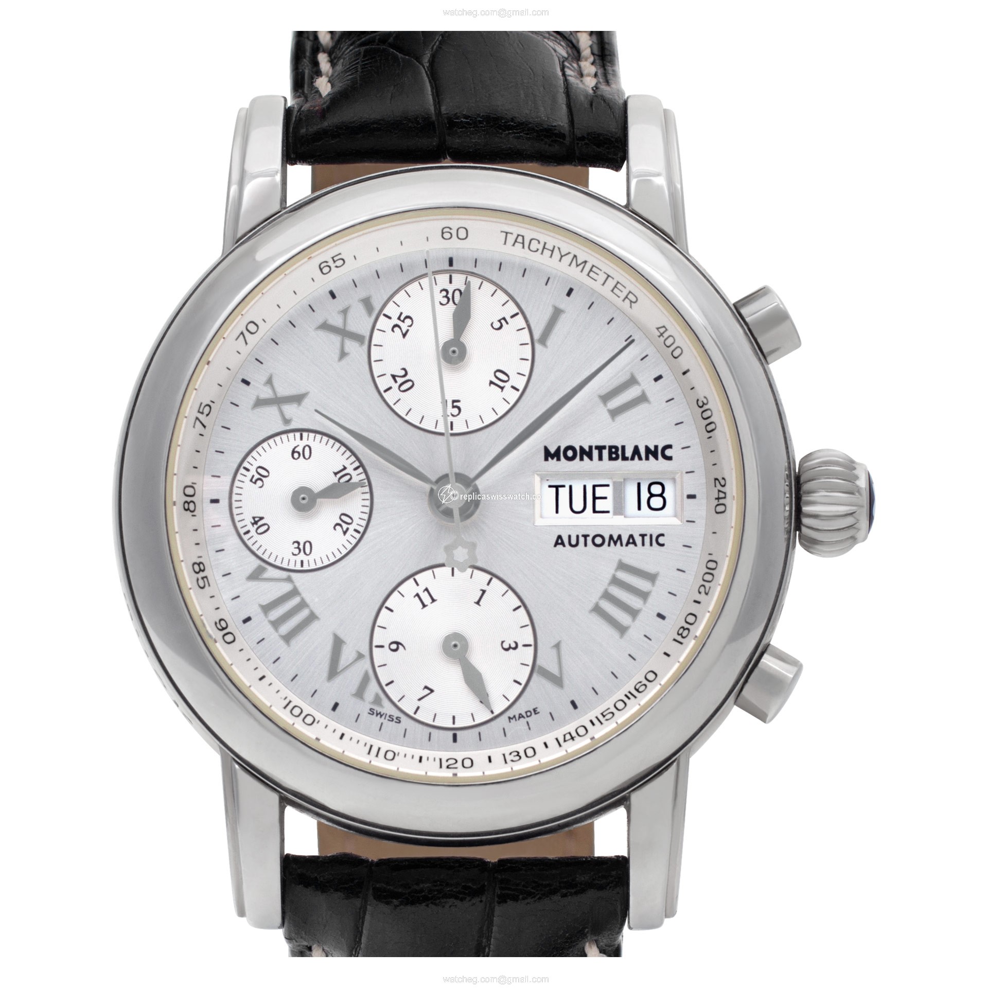 MontBlanc 7016 Chronograph Automatic Male Stainless Steel Replica MontBlanc 7016 Chronograph Automatic Male Stainless Steel Replica