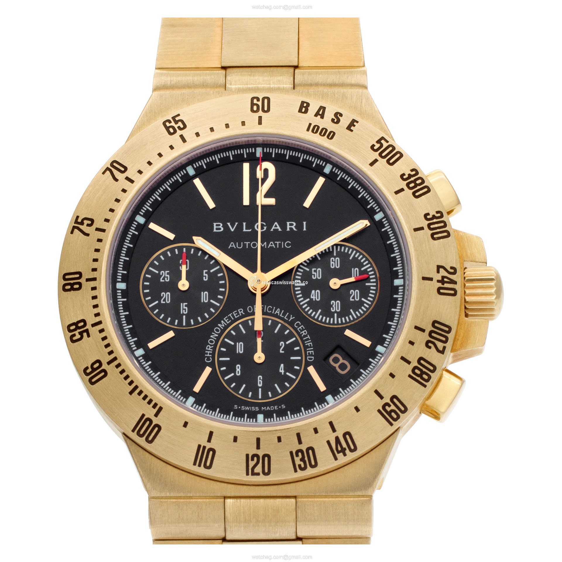 Bvlgari CH40GTA Aqua Terra Automatic Male 18k yellow gold Replica Bvlgari CH40GTA Aqua Terra Automatic Male 18k yellow gold Replica