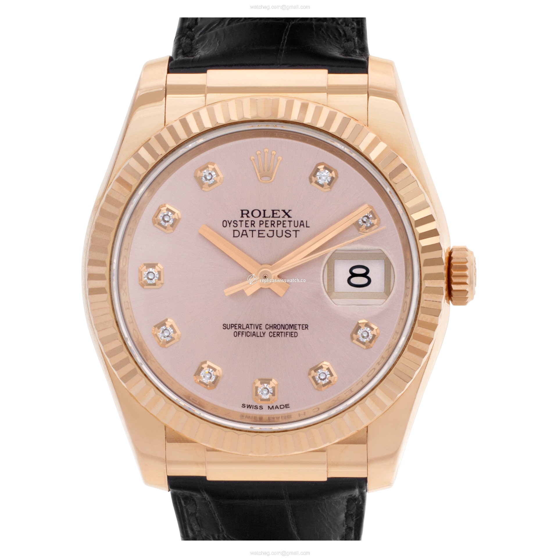 Rolex 116135 Datejust Automatic Male 18k rose gold Replica Rolex 116135 Datejust Automatic Male 18k rose gold Replica