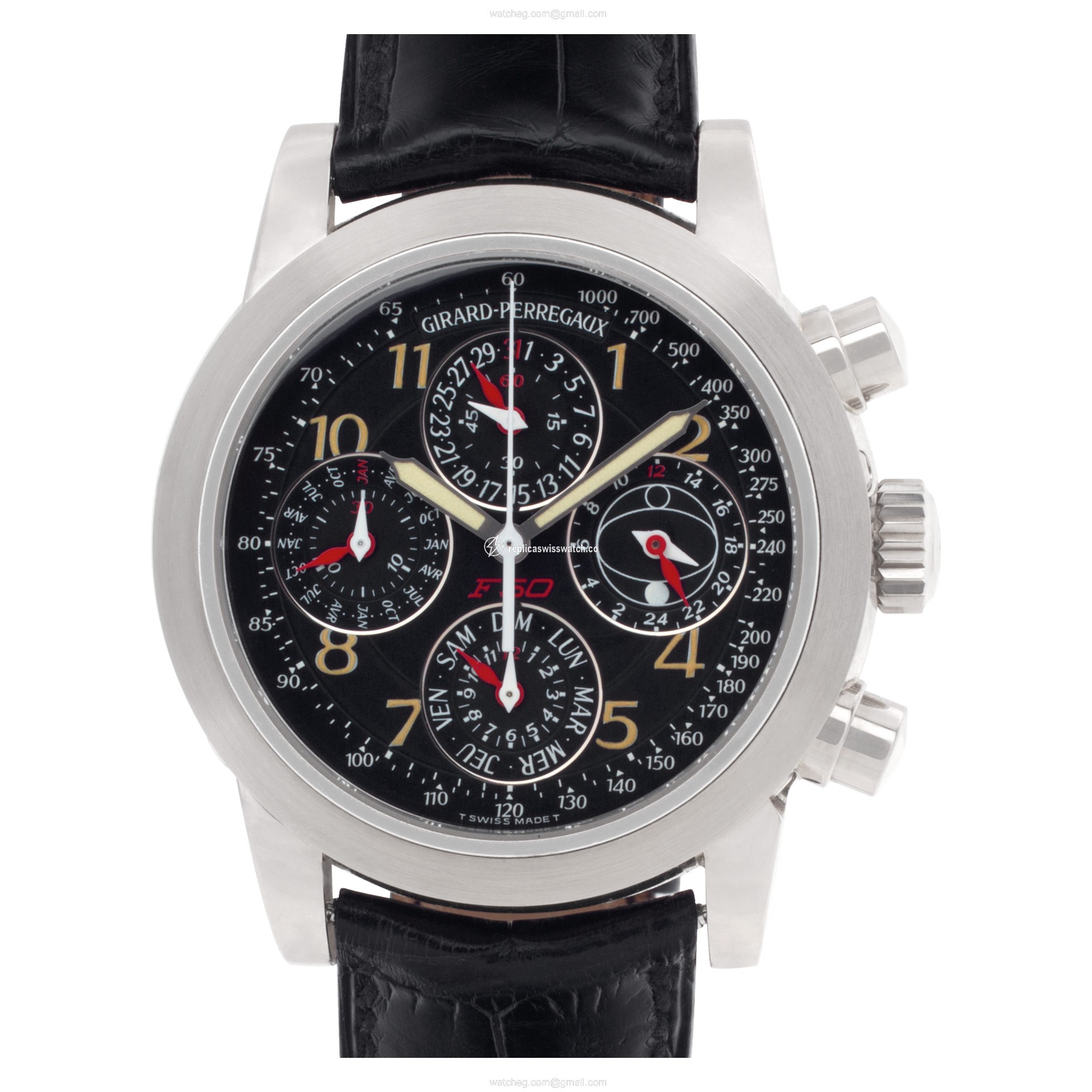 Girard Perregaux 9025 Perpetual Calendar Automatic Unisex 18k White Gold Replica Girard Perregaux 9025 Perpetual Calendar Automatic Unisex 18k White Gold Replica