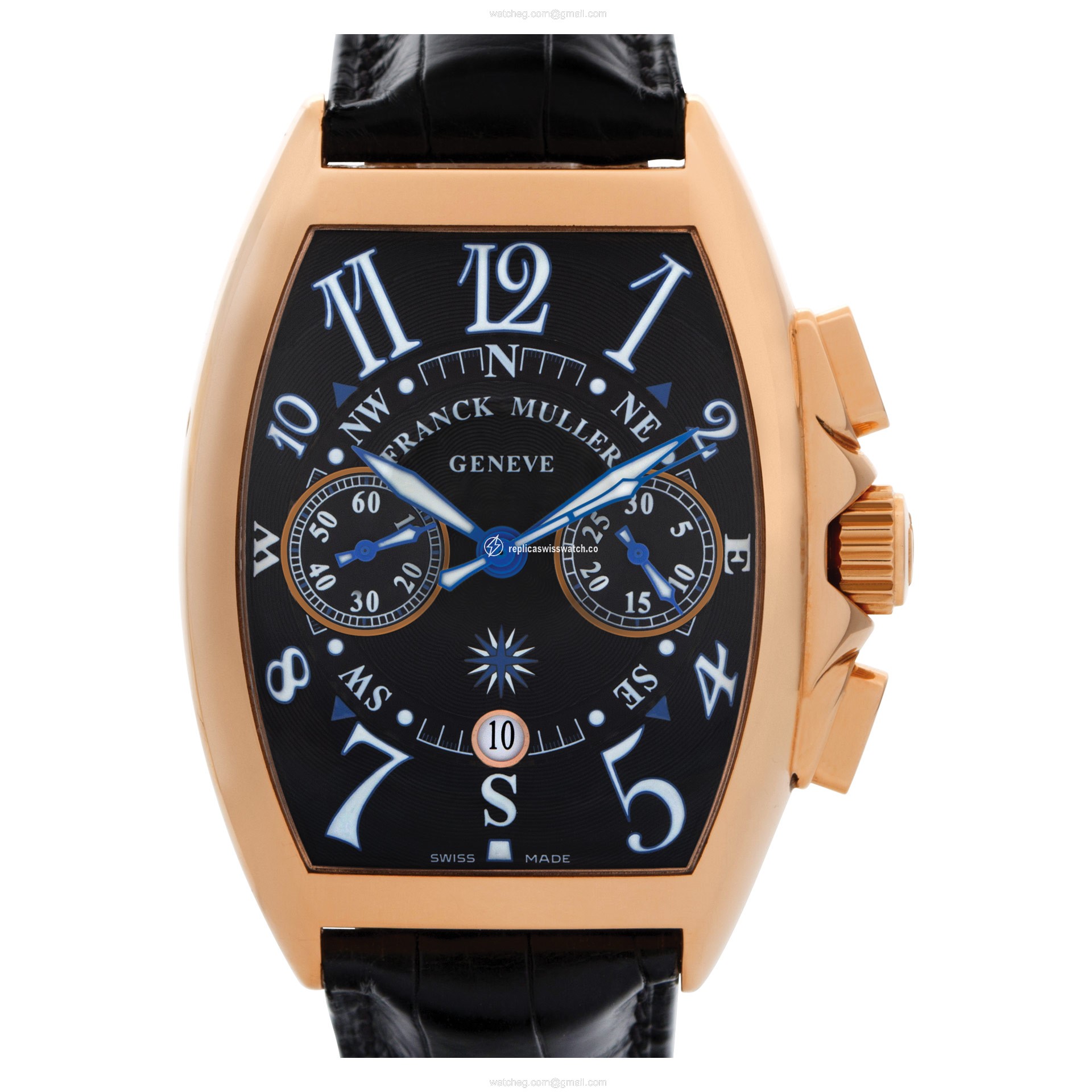 Franck Muller 8080 CC AT Curvex Automatic Male 18k Pink Gold Replica Franck Muller 8080 CC AT Curvex Automatic Male 18k Pink Gold Replica