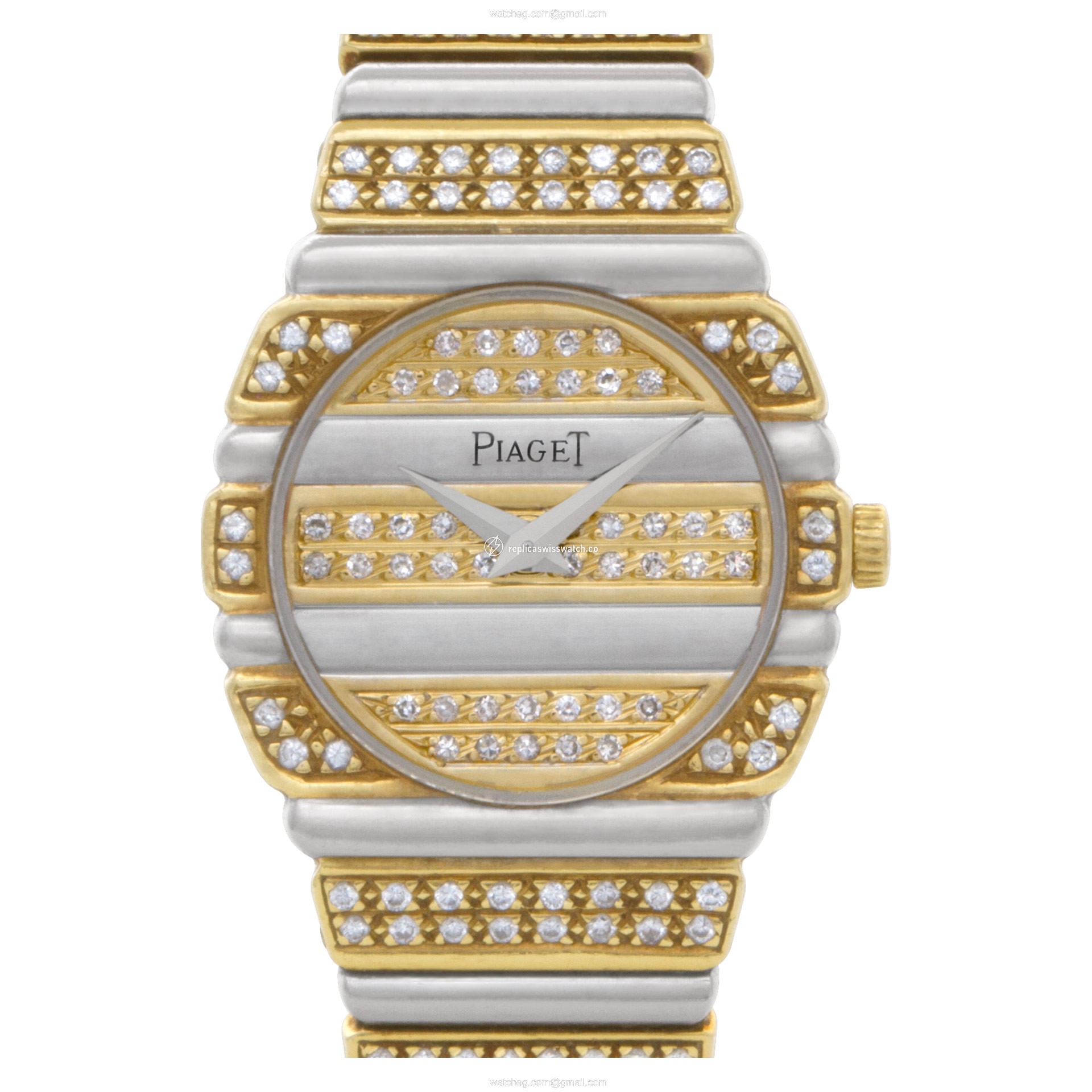 Piaget 861 C 725 Polo Quartz Female 18k White & Yellow Gold Replica Piaget 861 C 725 Polo Quartz Female 18k White & Yellow Gold Replica