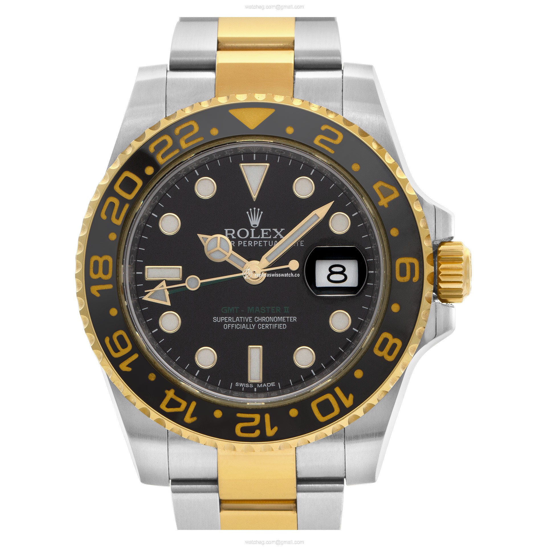 Rolex 116713LN GMT-Master II Automatic Male Stainless Steel Replica Rolex 116713LN GMT-Master II Automatic Male Stainless Steel Replica