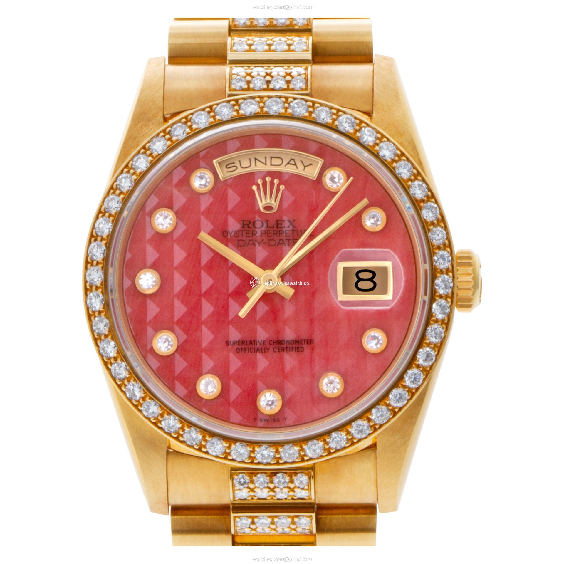Rolex 18348 Day-Date Automatic Male 18k yellow gold Replica Rolex 18348 Day-Date Automatic Male 18k yellow gold Replica