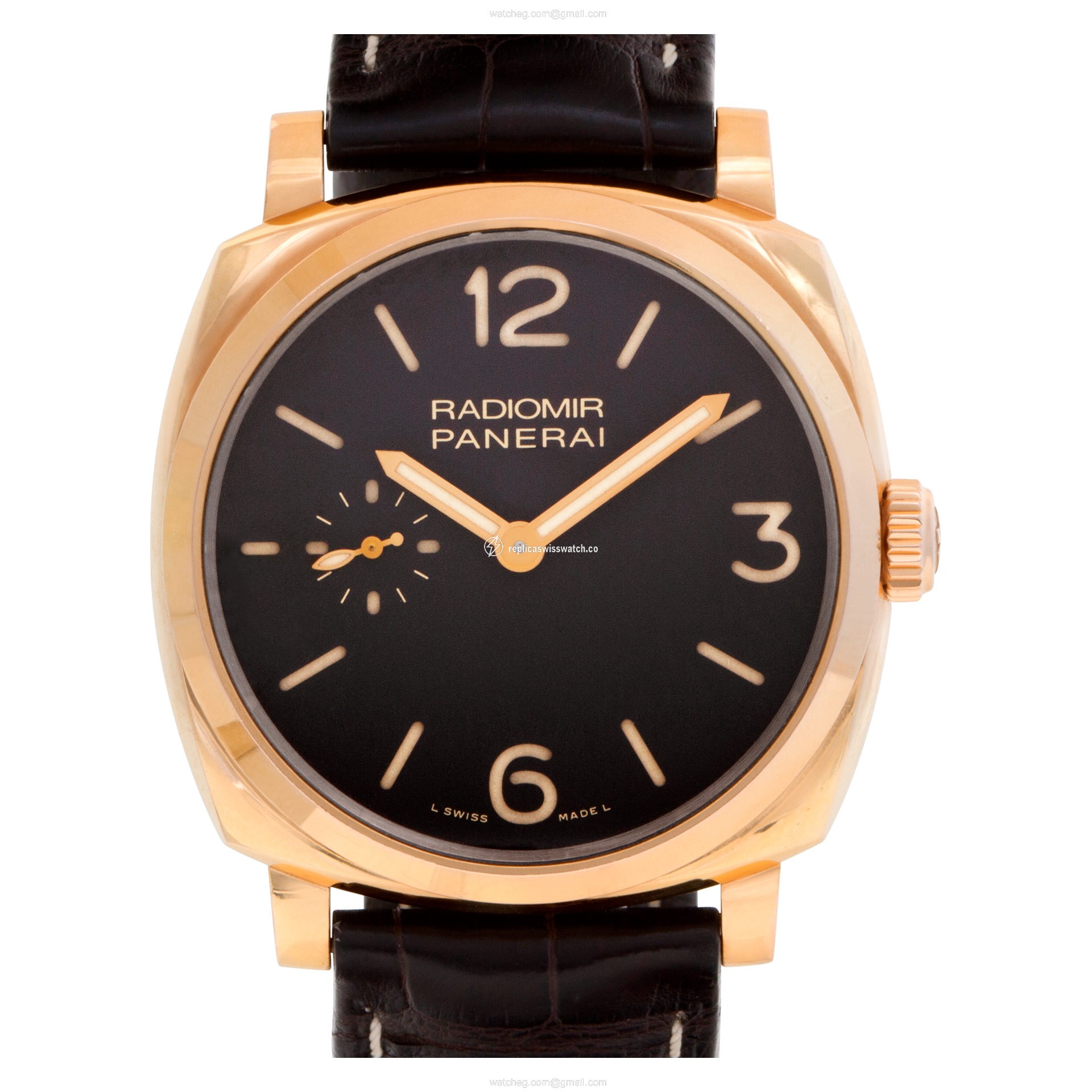 Panerai PAM 439 Radiomir Manual Male 18k rose gold Replica Panerai PAM 439 Radiomir Manual Male 18k rose gold Replica