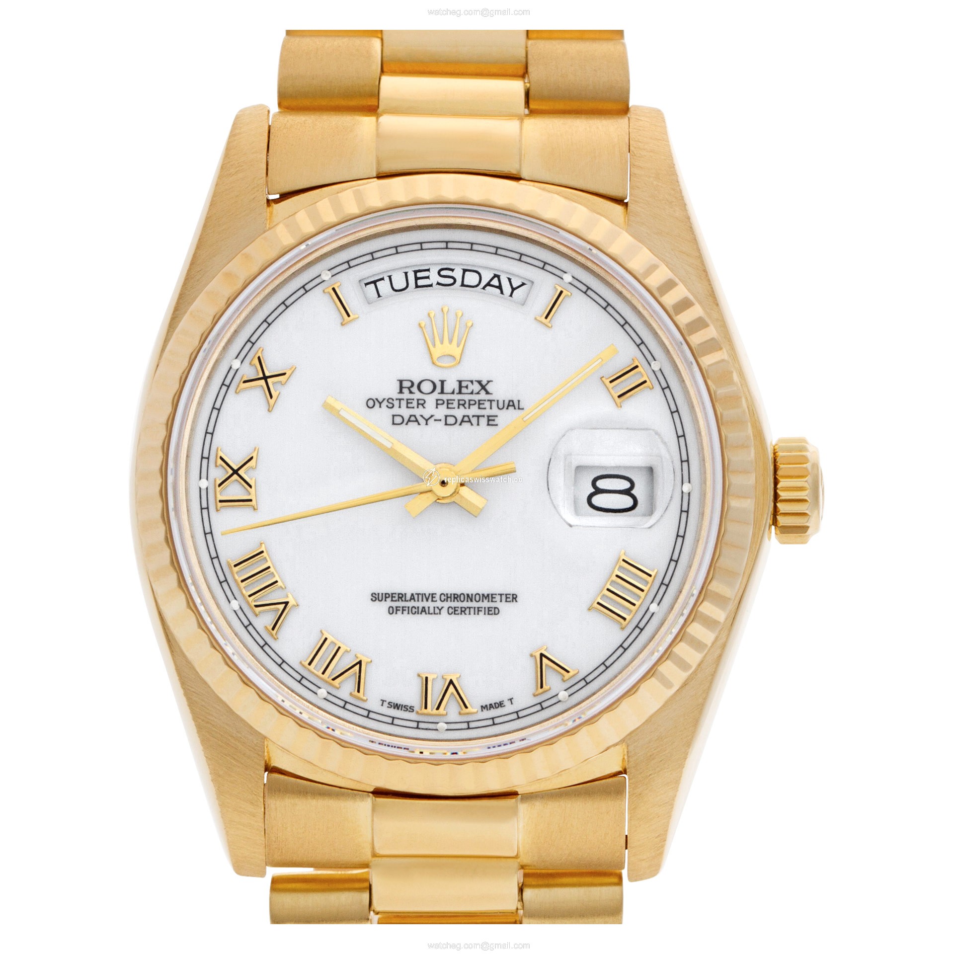 Rolex 18038 Day-Date Automatic Male 18k yellow gold Replica Rolex 18038 Day-Date Automatic Male 18k yellow gold Replica