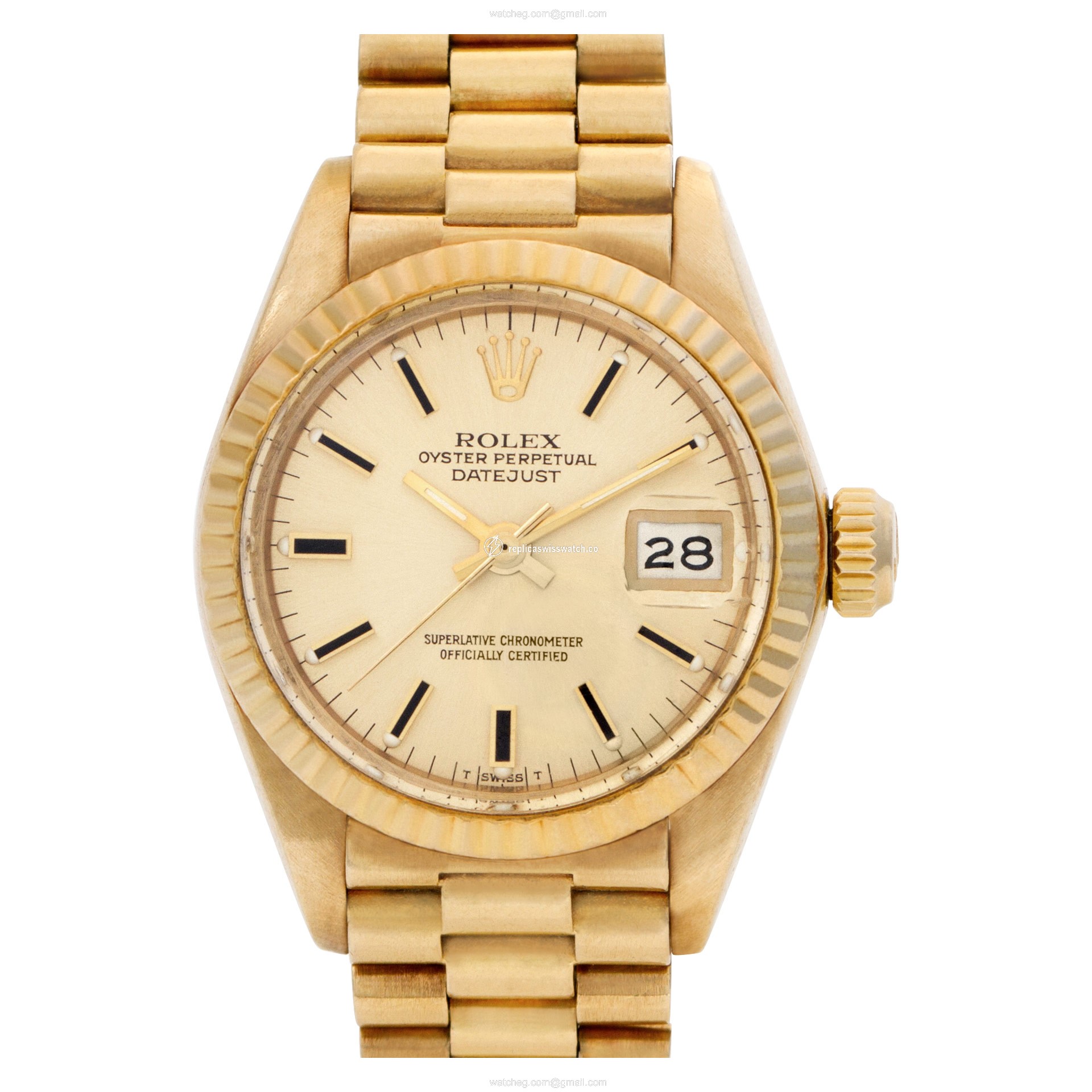 Rolex 6917 Datejust Automatic Female 18k yellow gold Replica Rolex 6917 Datejust Automatic Female 18k yellow gold Replica