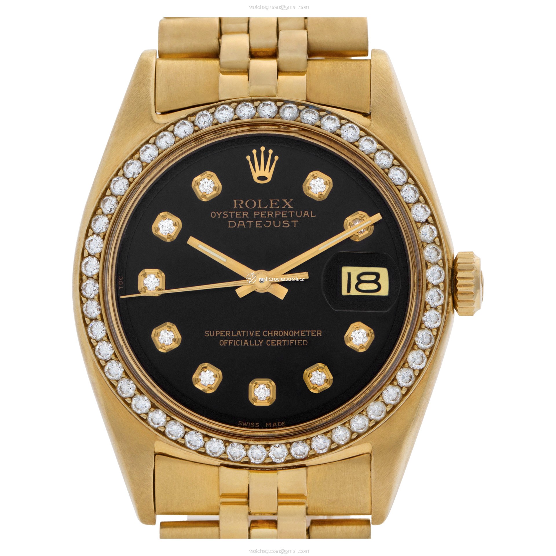 Rolex 1625 Datejust Automatic Unisex 18k yellow gold Replica Rolex 1625 Datejust Automatic Unisex 18k yellow gold Replica