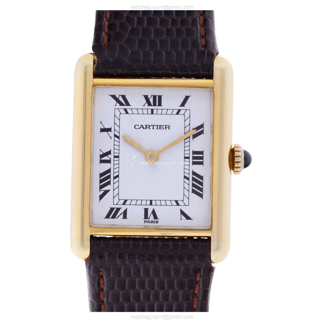Cartier Cartier 1455 Tank Vermeil Manual Unisex Vermeil Replica Cartier Cartier 1455 Tank Vermeil Manual Unisex Vermeil Replica