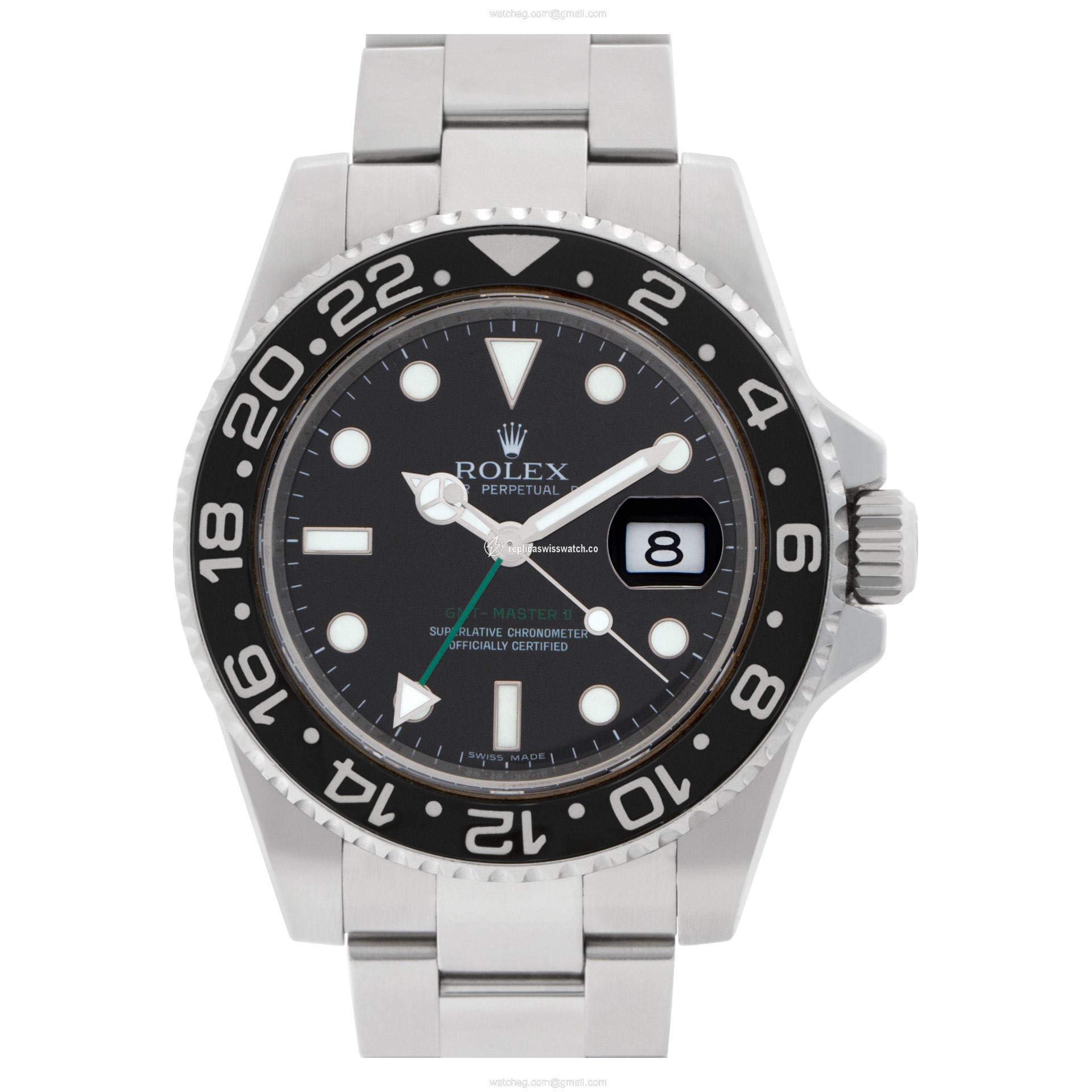 Rolex 116710 GMT-Master II Automatic Male Stainless Steel Replica Rolex 116710 GMT-Master II Automatic Male Stainless Steel Replica