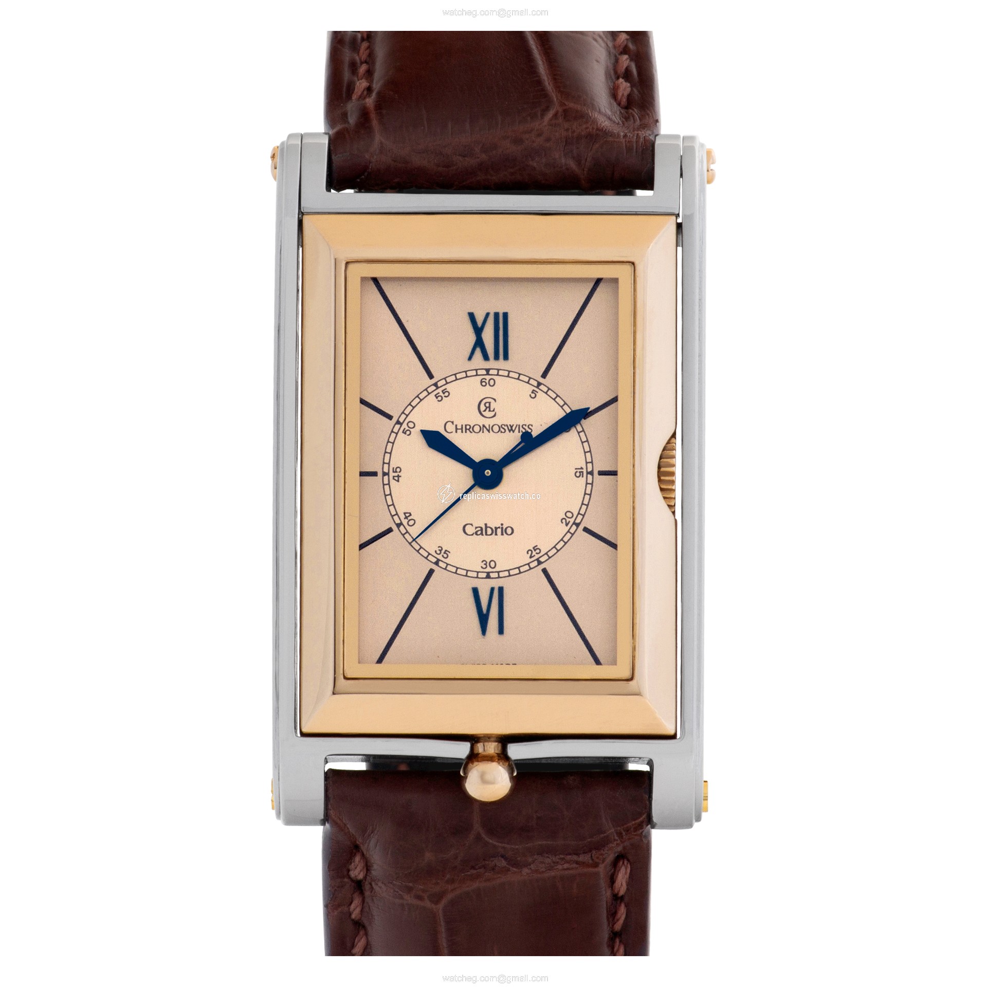Chronoswiss ch2672 Cabrio Automatic Male 18k rose gold & stainless steel Replica Chronoswiss ch2672 Cabrio Automatic Male 18k rose gold & stainless steel Replica