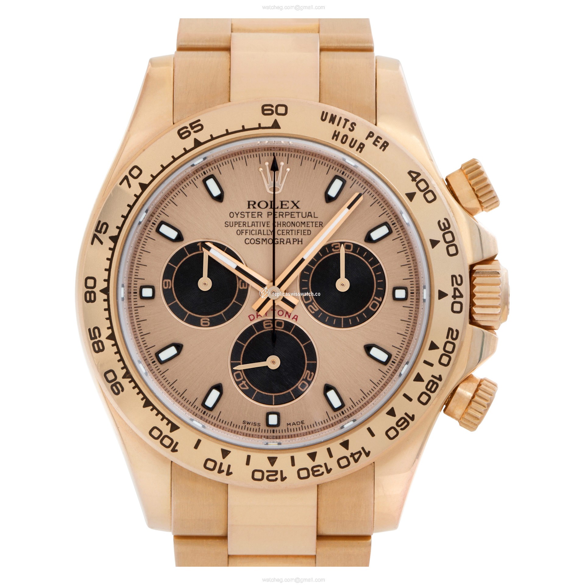 Rolex 116505 Daytona Automatic Male 18k rose gold Replica Rolex 116505 Daytona Automatic Male 18k rose gold Replica