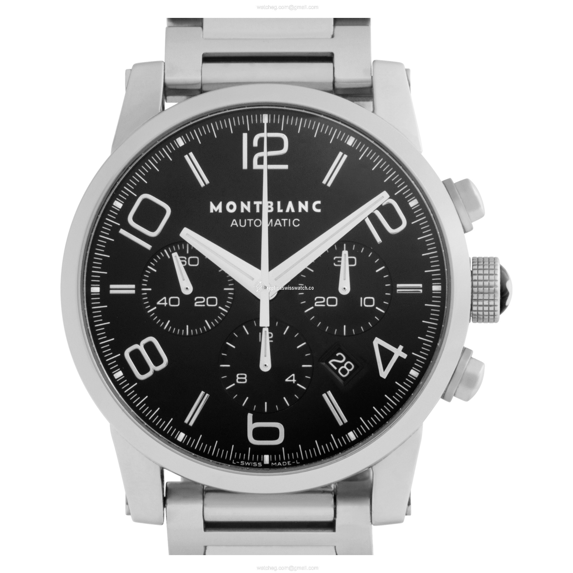 MontBlanc 7069 TimeWalker Automatic Male Stainless Steel Replica MontBlanc 7069 TimeWalker Automatic Male Stainless Steel Replica