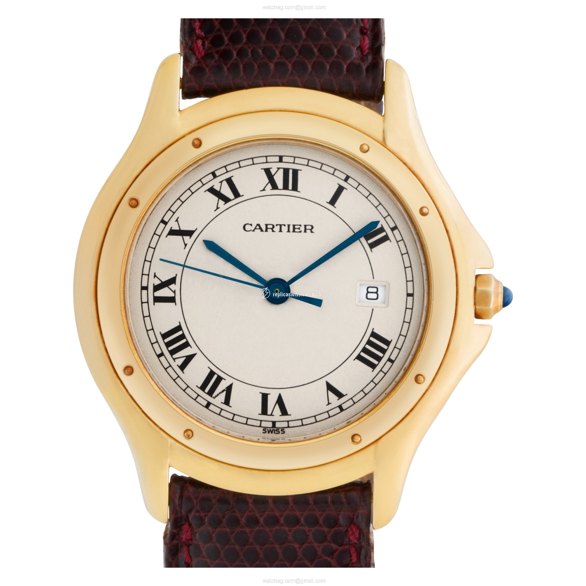 Cartier 116000R Cougar Quartz Unisex 18k yellow gold Replica Cartier 116000R Cougar Quartz Unisex 18k yellow gold Replica