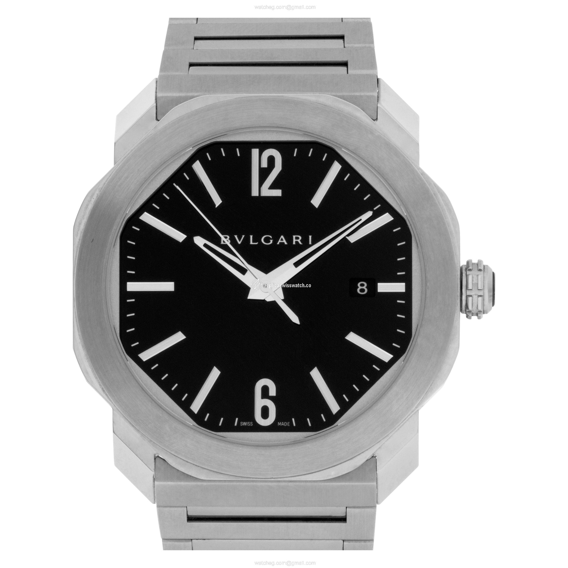 Bvlgari 102704 OCTO Automatic Male Stainless Steel Replica Bvlgari 102704 OCTO Automatic Male Stainless Steel Replica