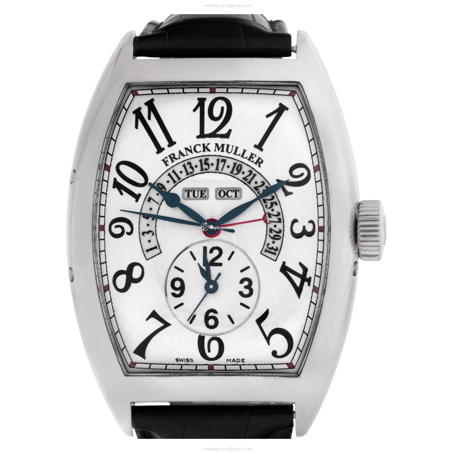 Franck Muller 9880 mc mb Master Calendar Automatic Male 18k White Gold Replica Franck Muller 9880 mc mb Master Calendar Automatic Male 18k White Gold Replica