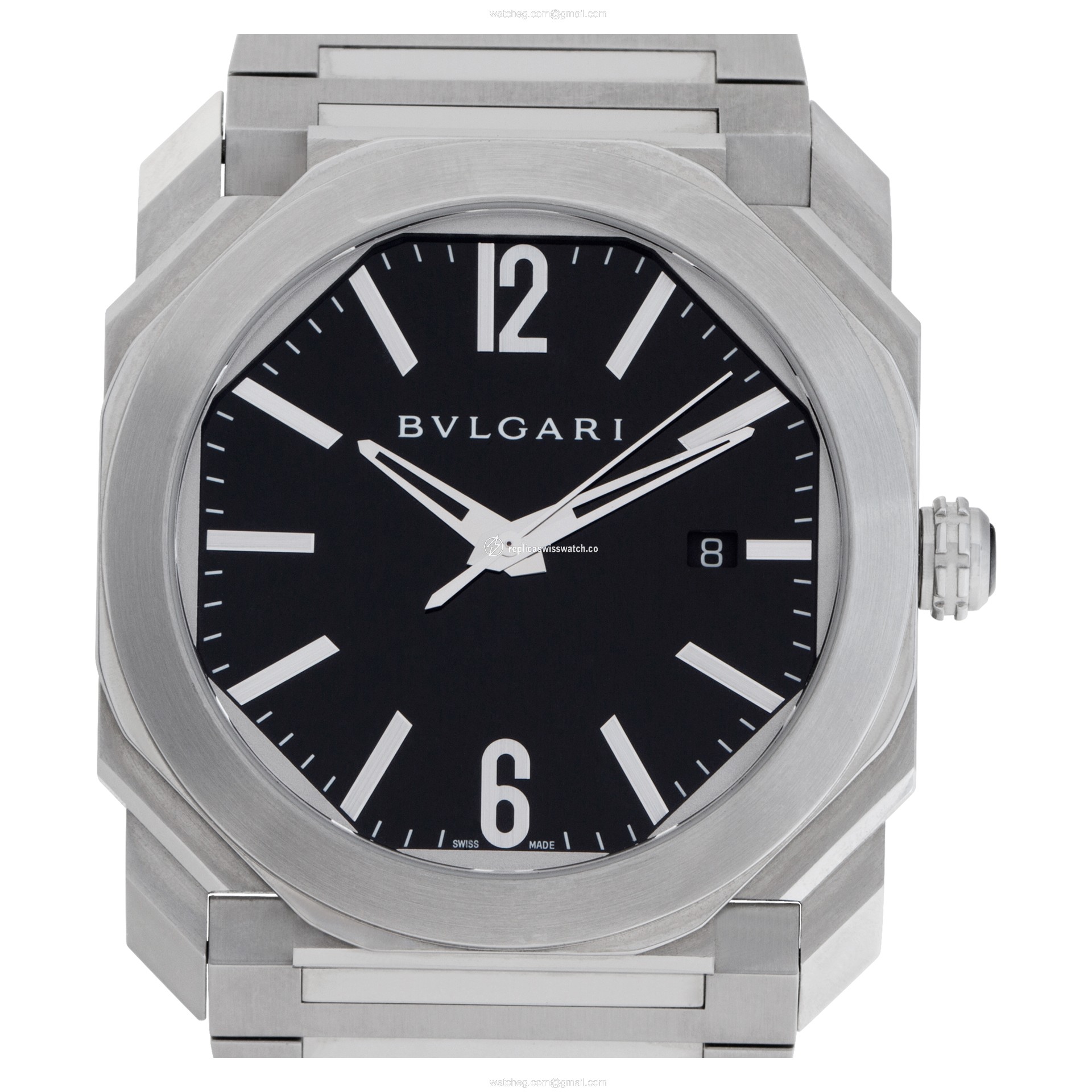 Bvlgari 102031 BGO 41 S Octo L Originale Automatic Male Stainless Steel Replica Bvlgari 102031 BGO 41 S Octo L Originale Automatic Male Stainless Steel Replica