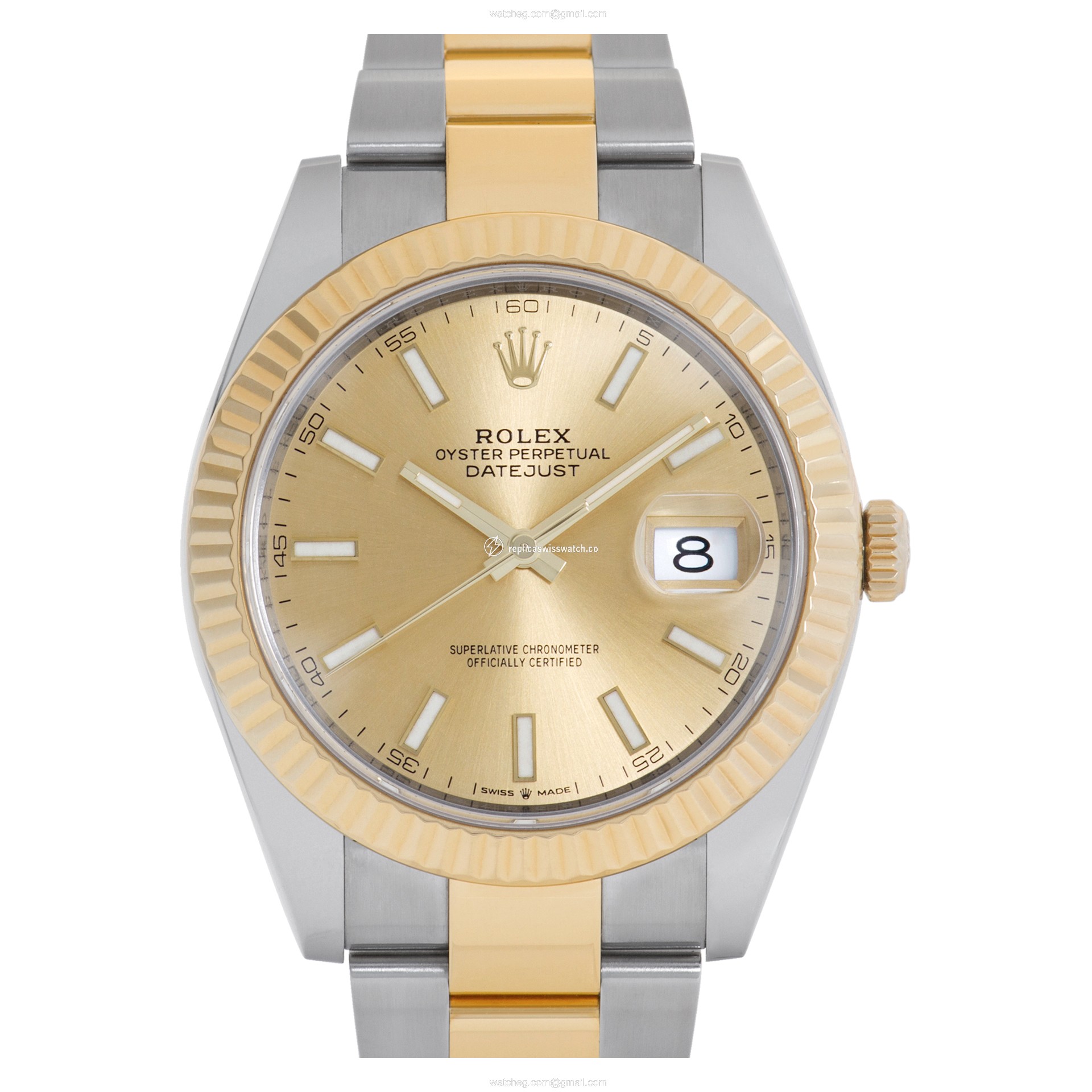 Rolex 126333 Datejust 41 Automatic Male 18k gold & Stainless Steel Replica Rolex 126333 Datejust 41 Automatic Male 18k gold & Stainless Steel Replica
