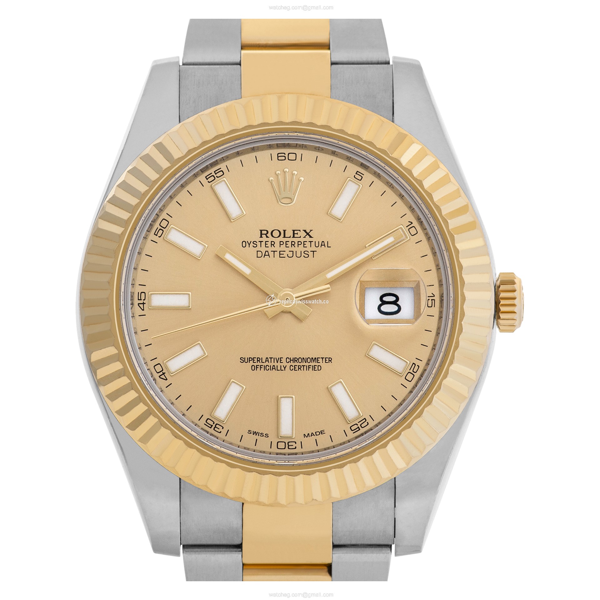 Rolex 116333 Datejust II Automatic Male 18k gold & Stainless Steel Replica Rolex 116333 Datejust II Automatic Male 18k gold & Stainless Steel Replica