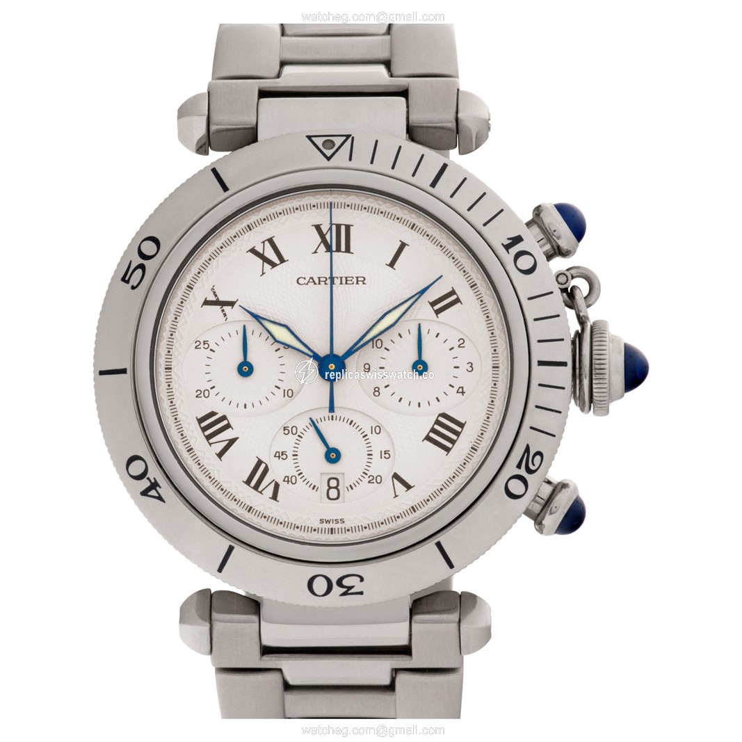 Cartier Cartier 1443 Pasha Quartz Unisex Stainless Steel Replica Cartier Cartier 1443 Pasha Quartz Unisex Stainless Steel Replica