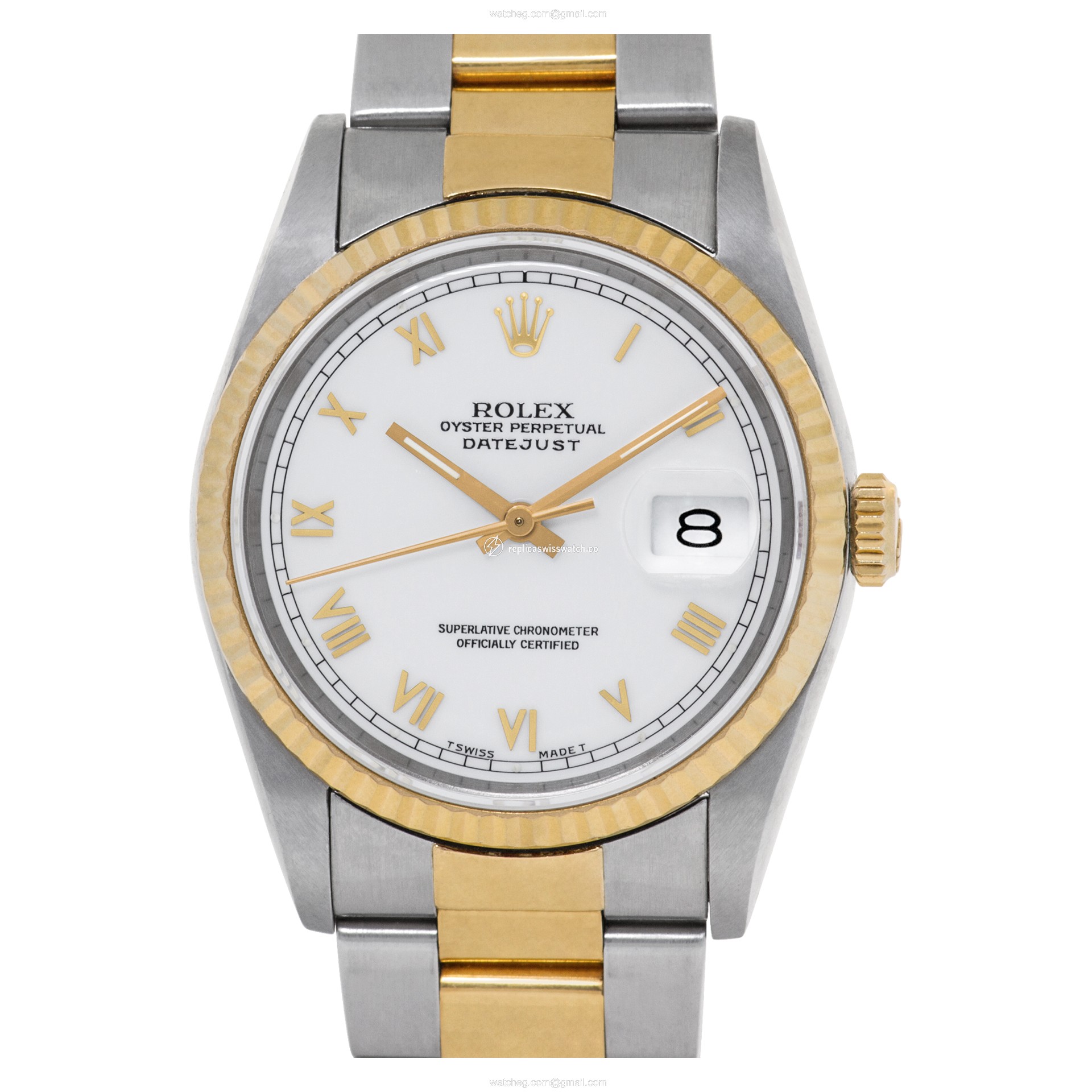 Rolex 16233 Datejust Automatic Unisex 18k gold & Stainless Steel Replica Rolex 16233 Datejust Automatic Unisex 18k gold & Stainless Steel Replica