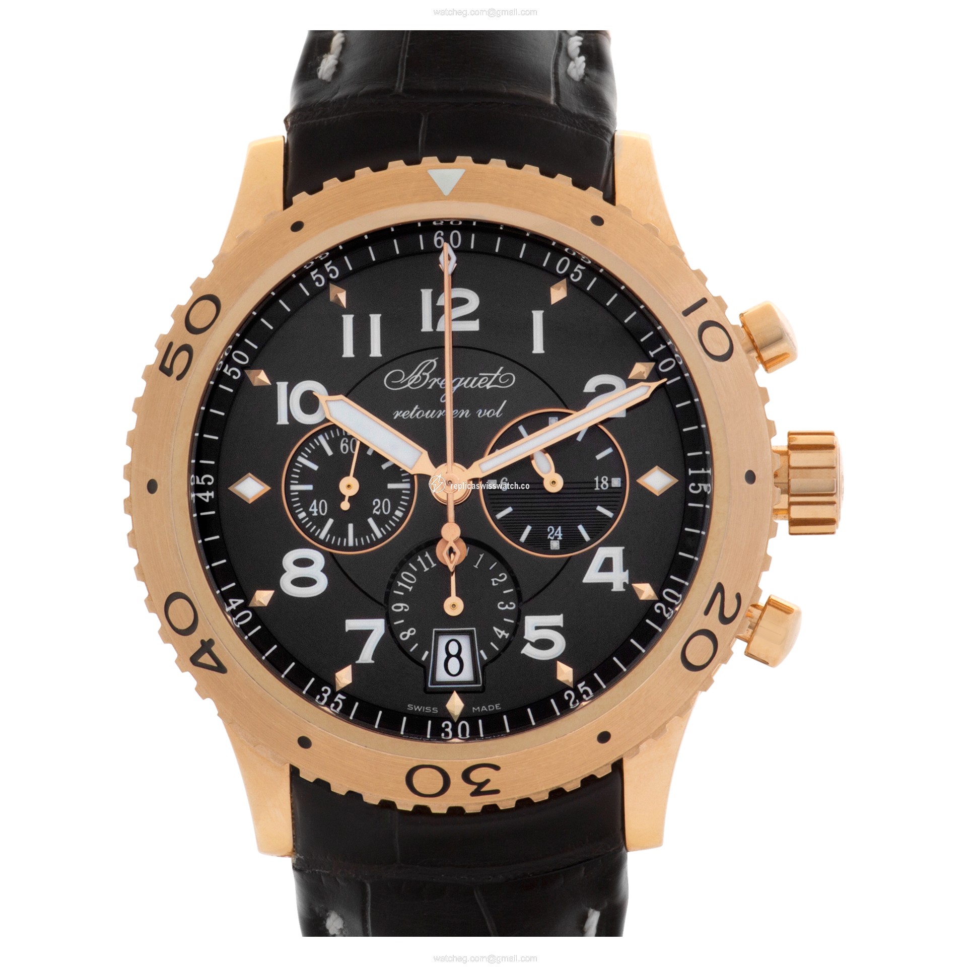 Breguet 3810 Type XXI Automatic Male 18k rose gold Replica Breguet 3810 Type XXI Automatic Male 18k rose gold Replica