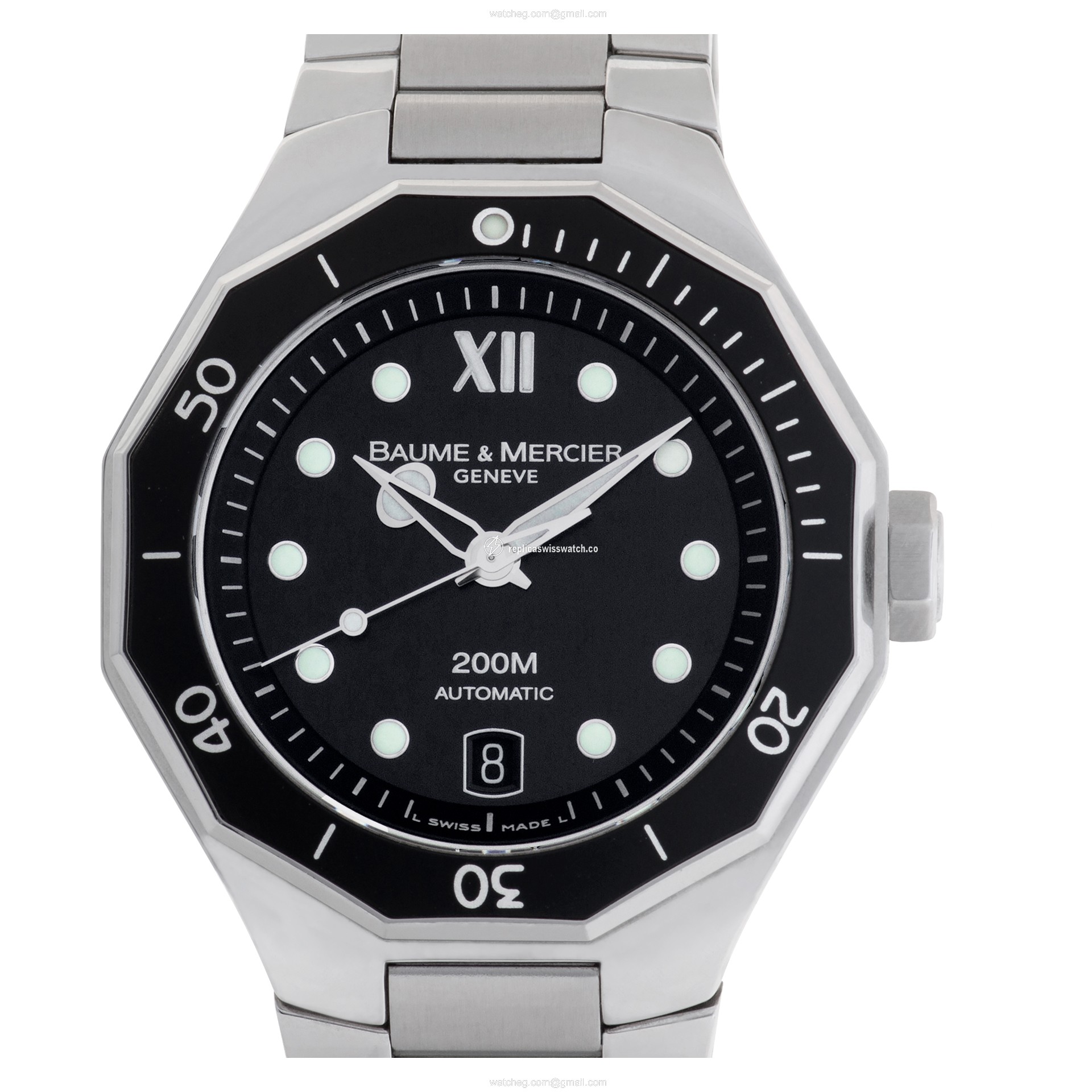 Baume & Mercier MOA08778 Riviera Automatic Male Stainless Steel Replica Baume & Mercier MOA08778 Riviera Automatic Male Stainless Steel Replica