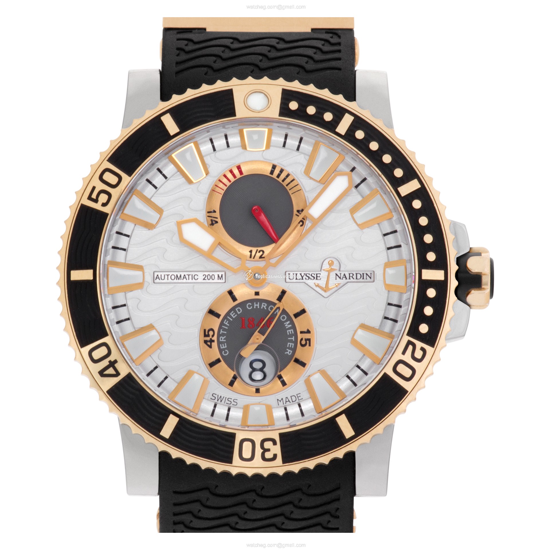 Ulysse Nardin 265-90 Maxi Marine Automatic Male 18k rose gold & titanium Replica Ulysse Nardin 265-90 Maxi Marine Automatic Male 18k rose gold & titanium Replica