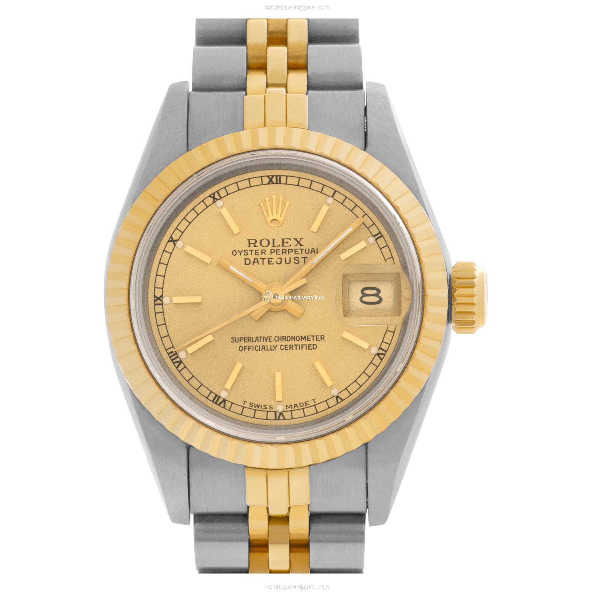 Rolex 69173 Datejust Automatic Female 18k gold & Stainless Steel Replica Rolex 69173 Datejust Automatic Female 18k gold & Stainless Steel Replica