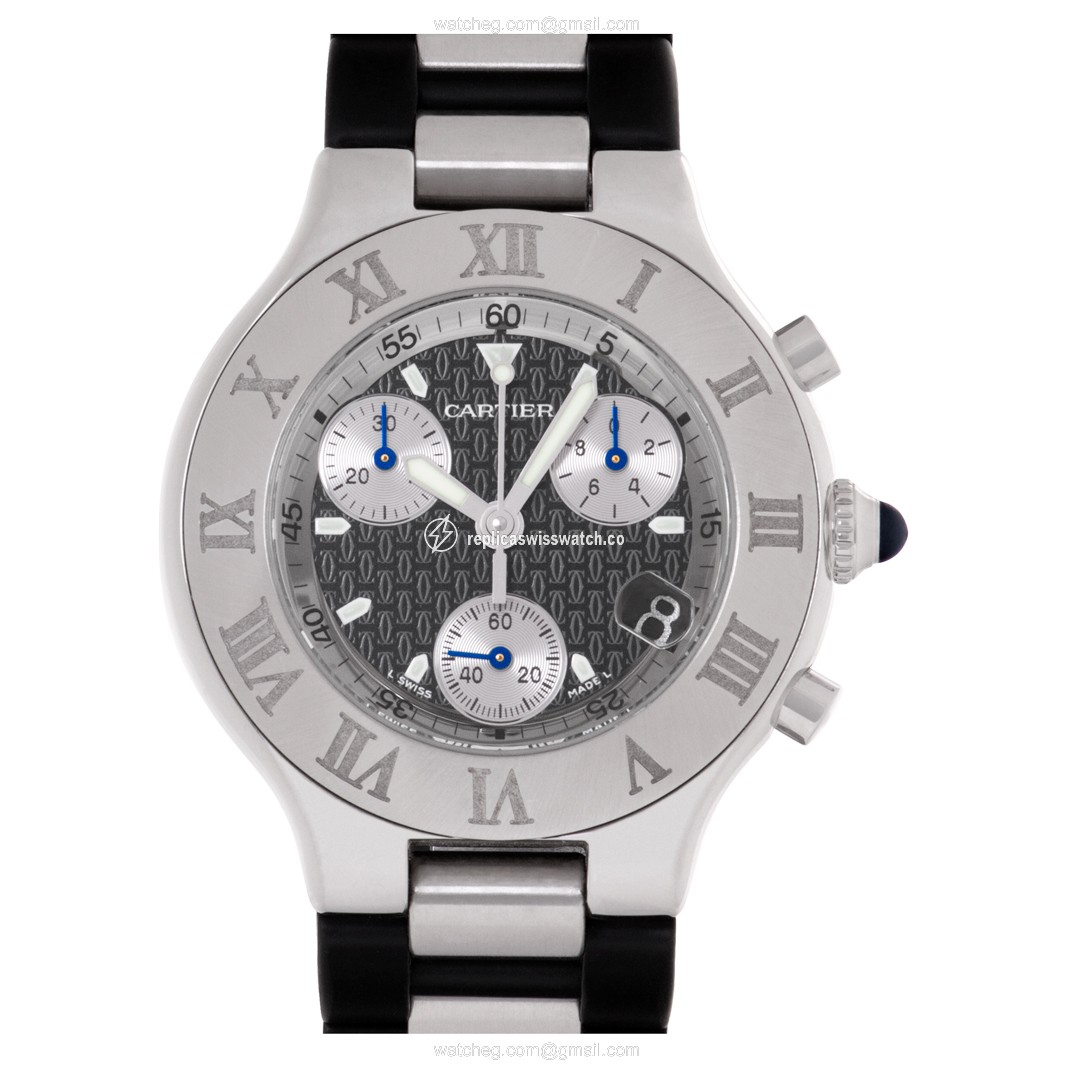 Cartier w10125U2 Chronoscaph 21 Quartz Unisex Stainless Steel Replica Cartier w10125U2 Chronoscaph 21 Quartz Unisex Stainless Steel Replica