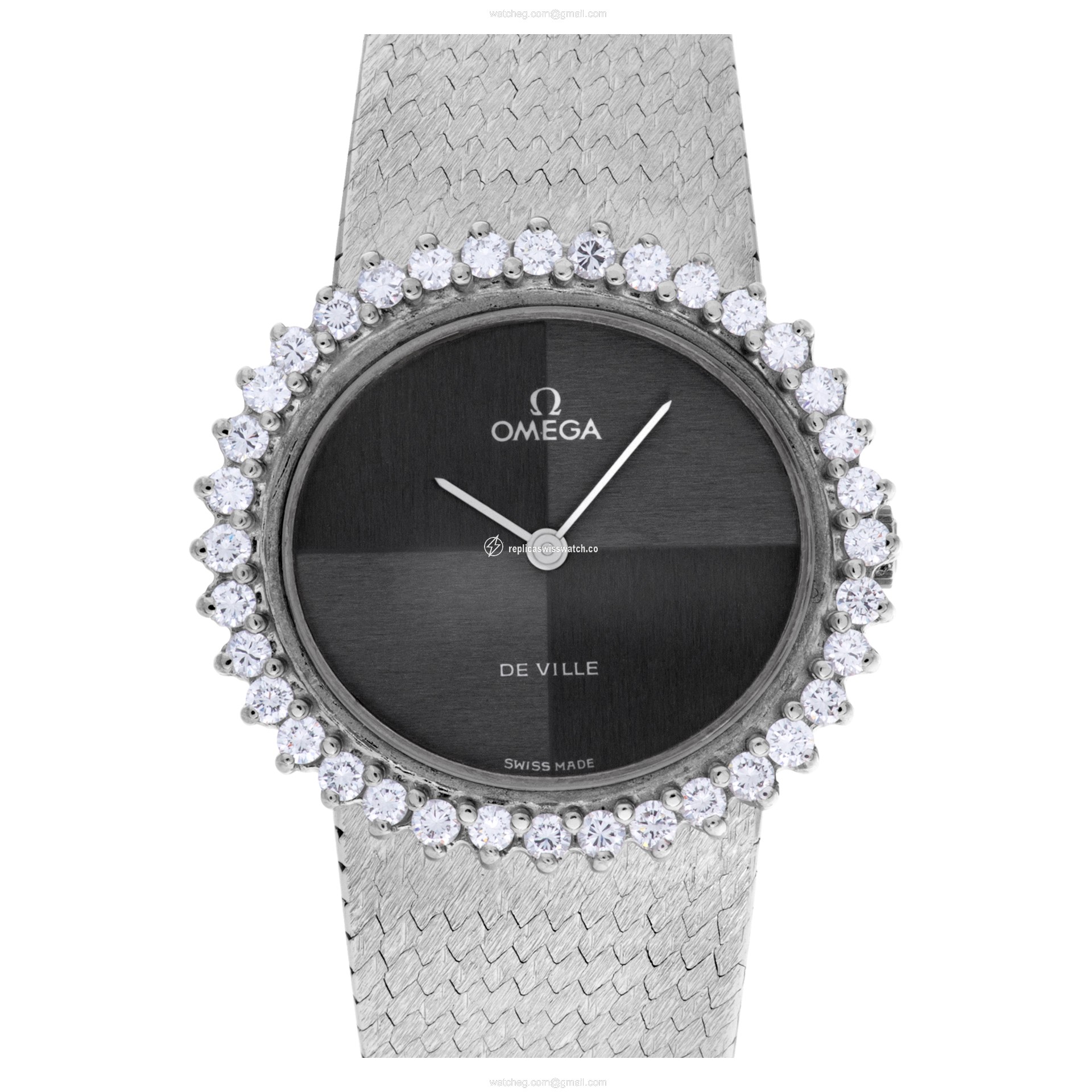 Omega 8340 De Ville Manual Female 18k White Gold Replica Omega 8340 De Ville Manual Female 18k White Gold Replica