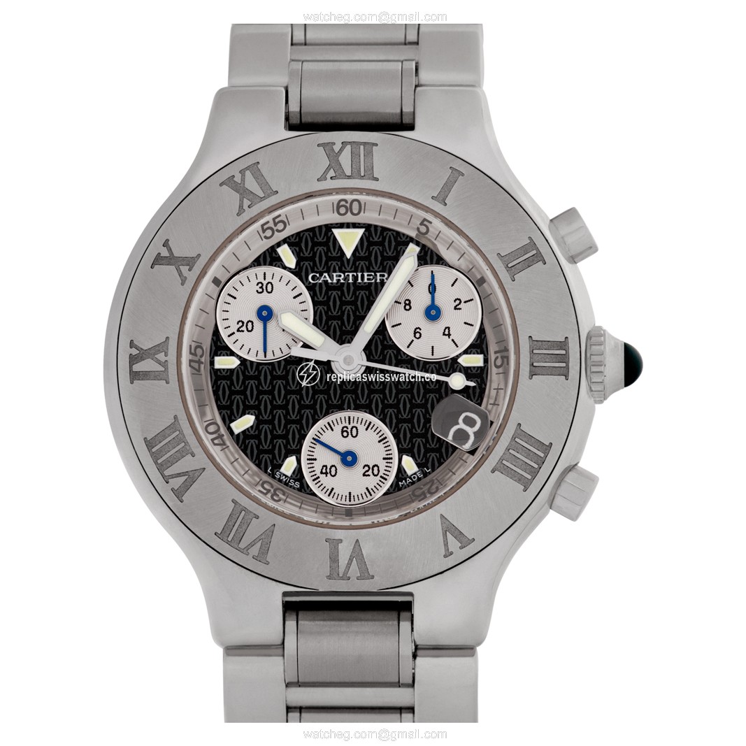 Cartier W10172T2 Chronoscaph 21 Quartz Unisex Stainless Steel Replica Cartier W10172T2 Chronoscaph 21 Quartz Unisex Stainless Steel Replica