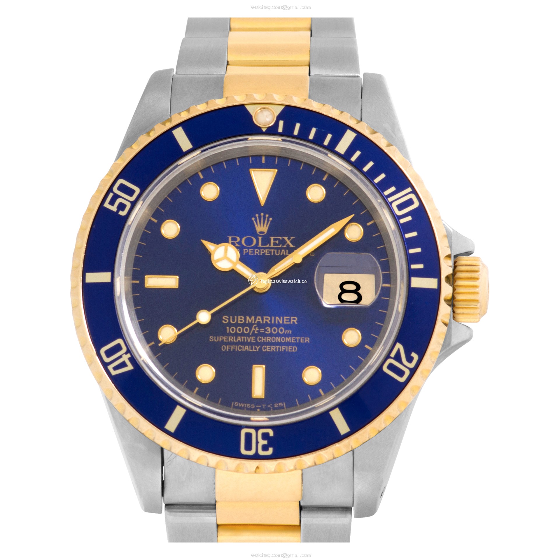 Rolex 16613 Submariner Automatic Male 18k gold & Stainless Steel Replica Rolex 16613 Submariner Automatic Male 18k gold & Stainless Steel Replica