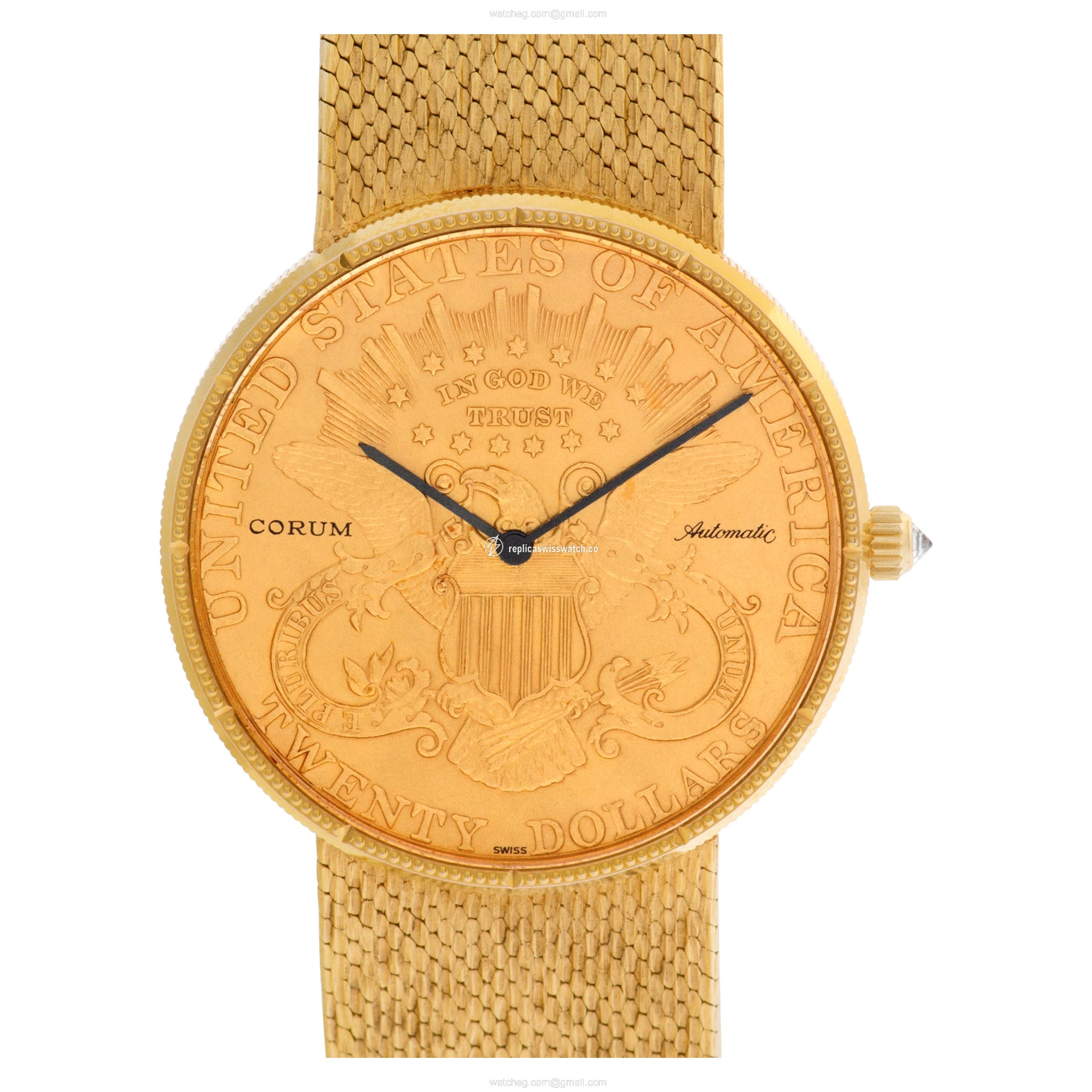 Corum 333137 $20 Coin Automatic Male 18k yellow gold Replica Corum 333137 $20 Coin Automatic Male 18k yellow gold Replica