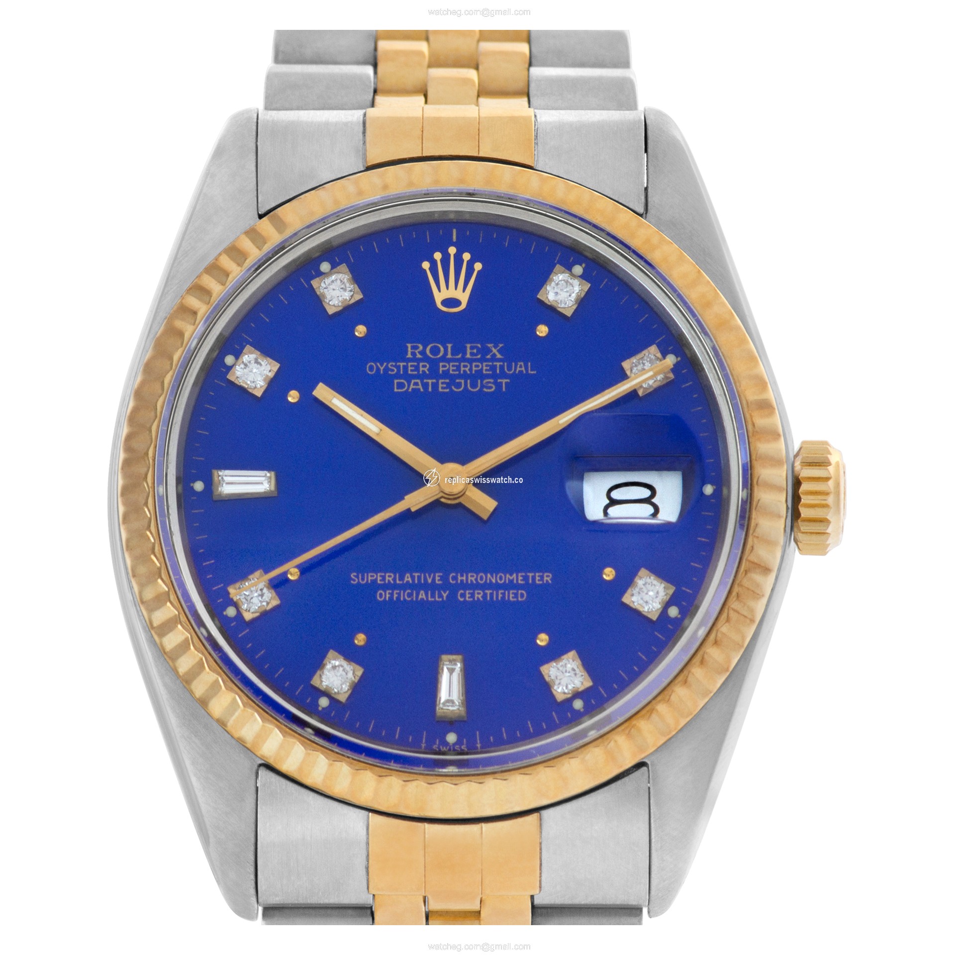 Rolex 16013 Datejust Automatic Unisex 18k gold & Stainless Steel Replica Rolex 16013 Datejust Automatic Unisex 18k gold & Stainless Steel Replica