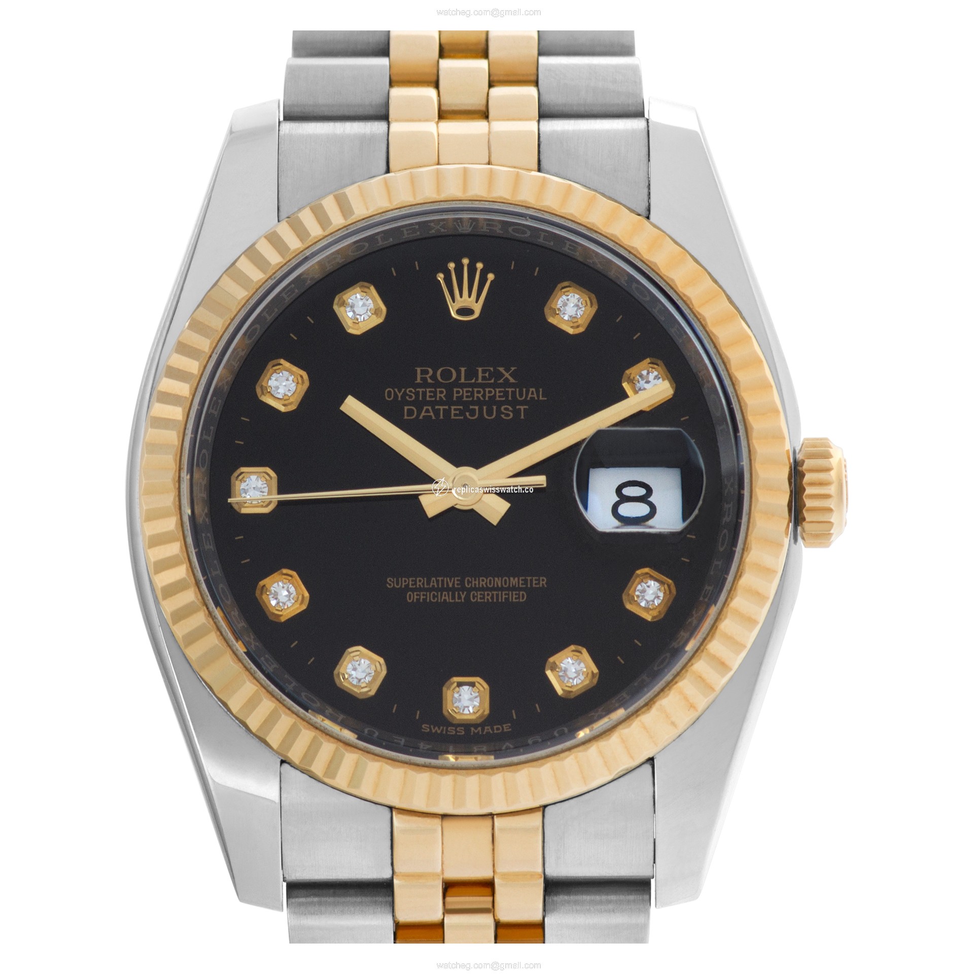 Rolex 116233 Datejust Automatic Unisex 18k gold & Stainless Steel Replica Rolex 116233 Datejust Automatic Unisex 18k gold & Stainless Steel Replica
