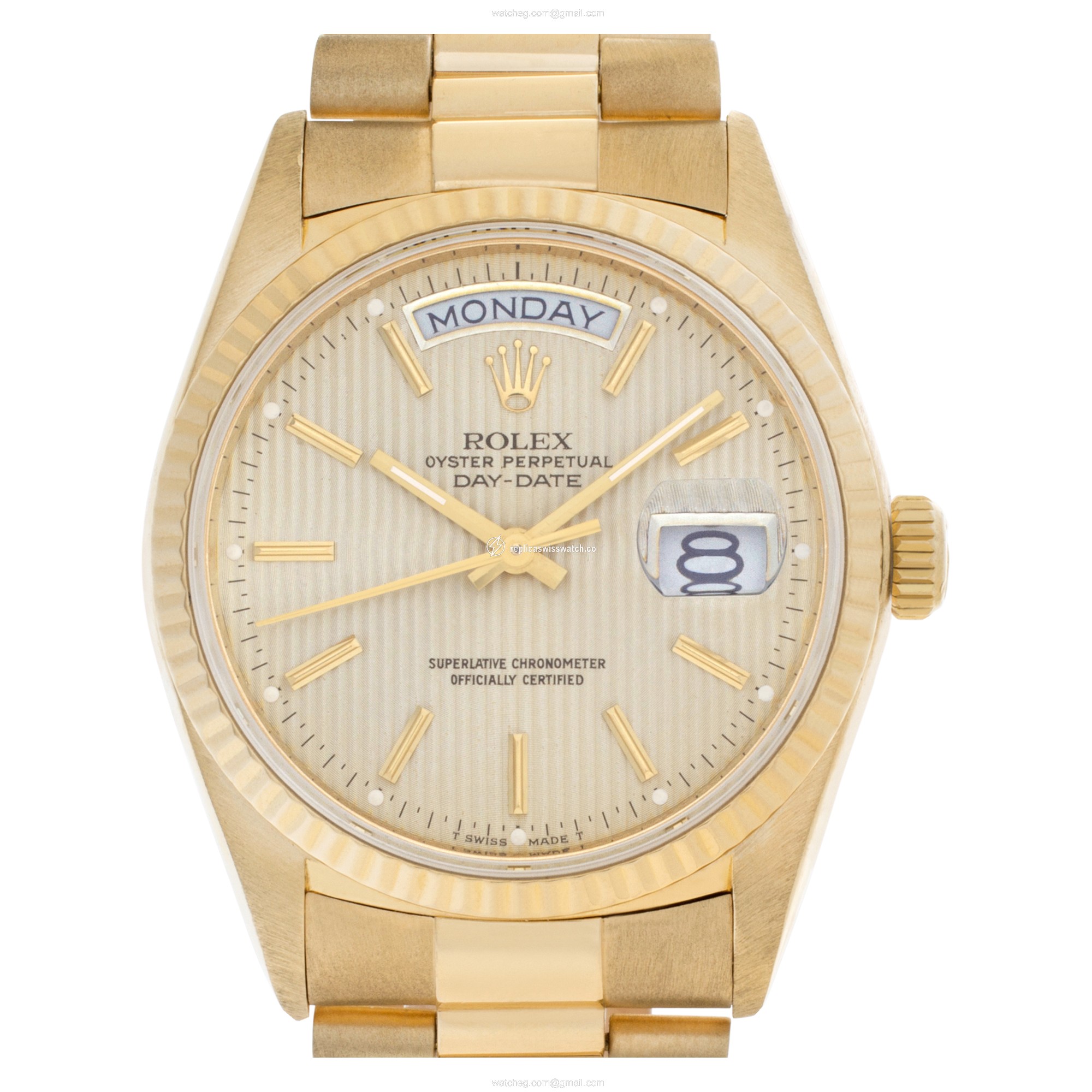 Rolex 18038 Day-Date Automatic Male 18k yellow gold Replica Rolex 18038 Day-Date Automatic Male 18k yellow gold Replica