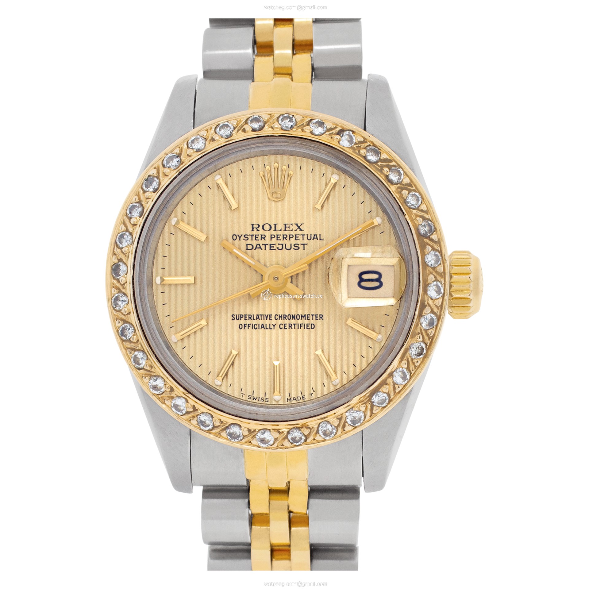 Rolex 69173 Datejust Automatic Female 18k gold & Stainless Steel Replica Rolex 69173 Datejust Automatic Female 18k gold & Stainless Steel Replica