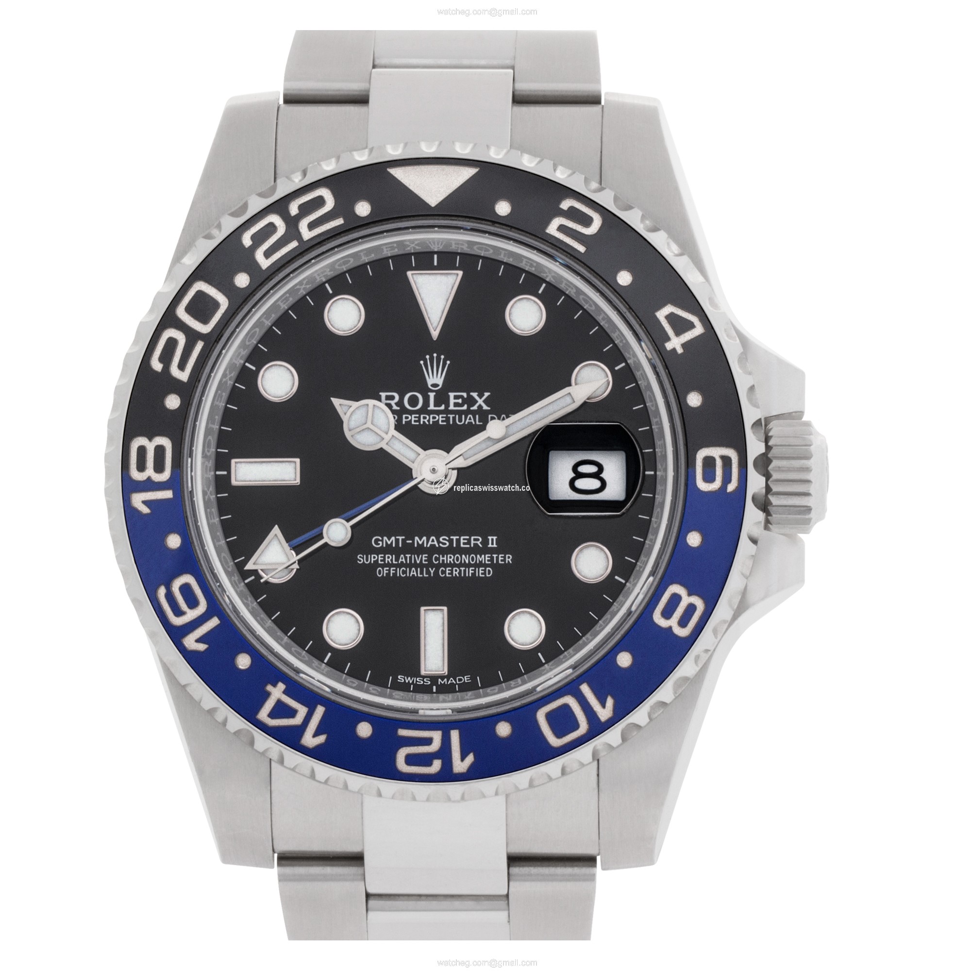 Rolex 116710BLNR GMT Master II Batman Automatic Male Stainless Steel Replica Rolex 116710BLNR GMT Master II Batman Automatic Male Stainless Steel Replica