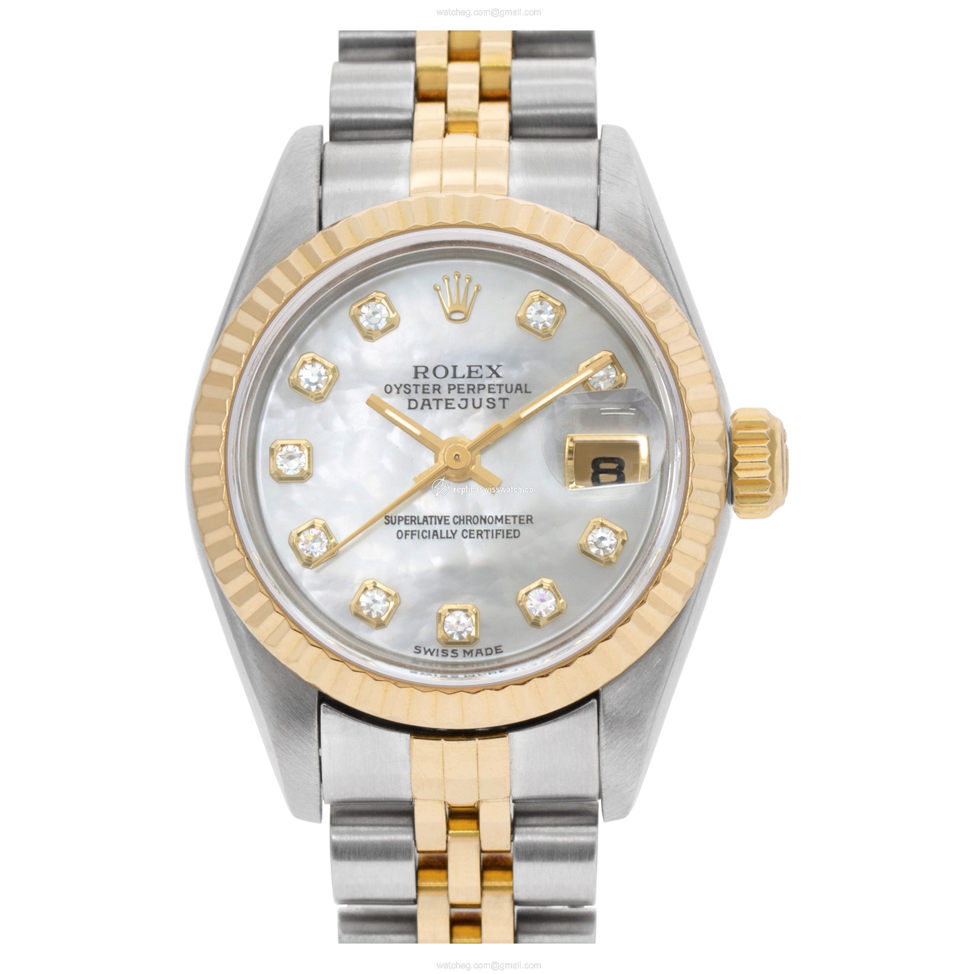 Rolex 69173 Datejust Automatic Female 18k gold & Stainless Steel Replica Rolex 69173 Datejust Automatic Female 18k gold & Stainless Steel Replica