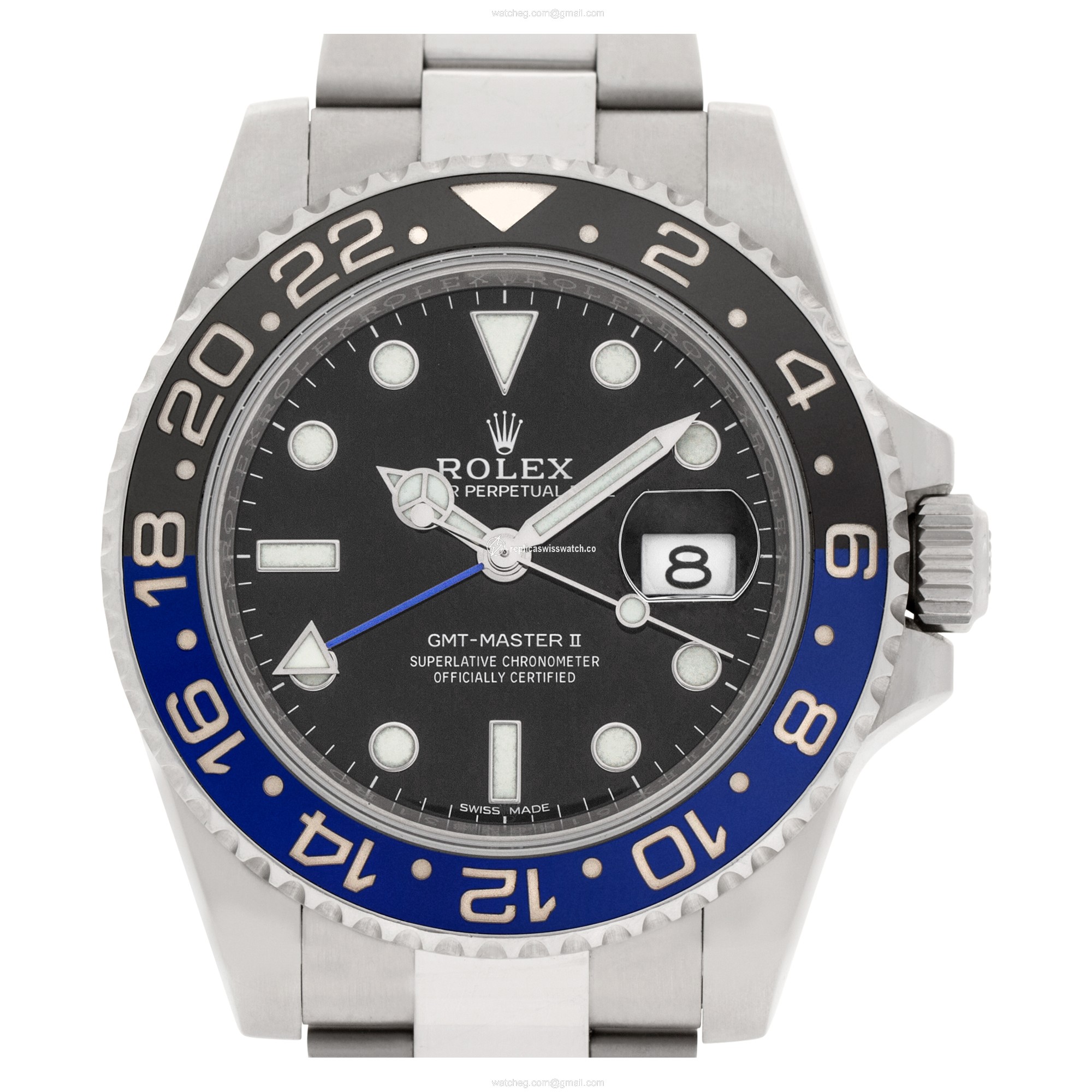 Rolex 116710 GMT Master II Batman Automatic Male Stainless Steel Replica Rolex 116710 GMT Master II Batman Automatic Male Stainless Steel Replica