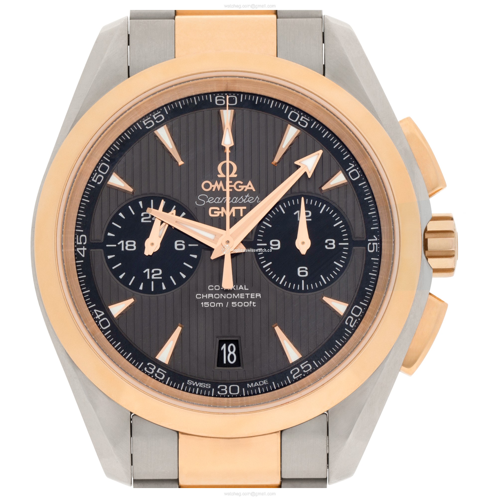 Omega 231.20.43.52.06.001 Seamaster Aqua Terra Automatic Male stainless steel & rose gold Replica Omega 231.20.43.52.06.001 Seamaster Aqua Terra Automatic Male stainless steel & rose gold Replica