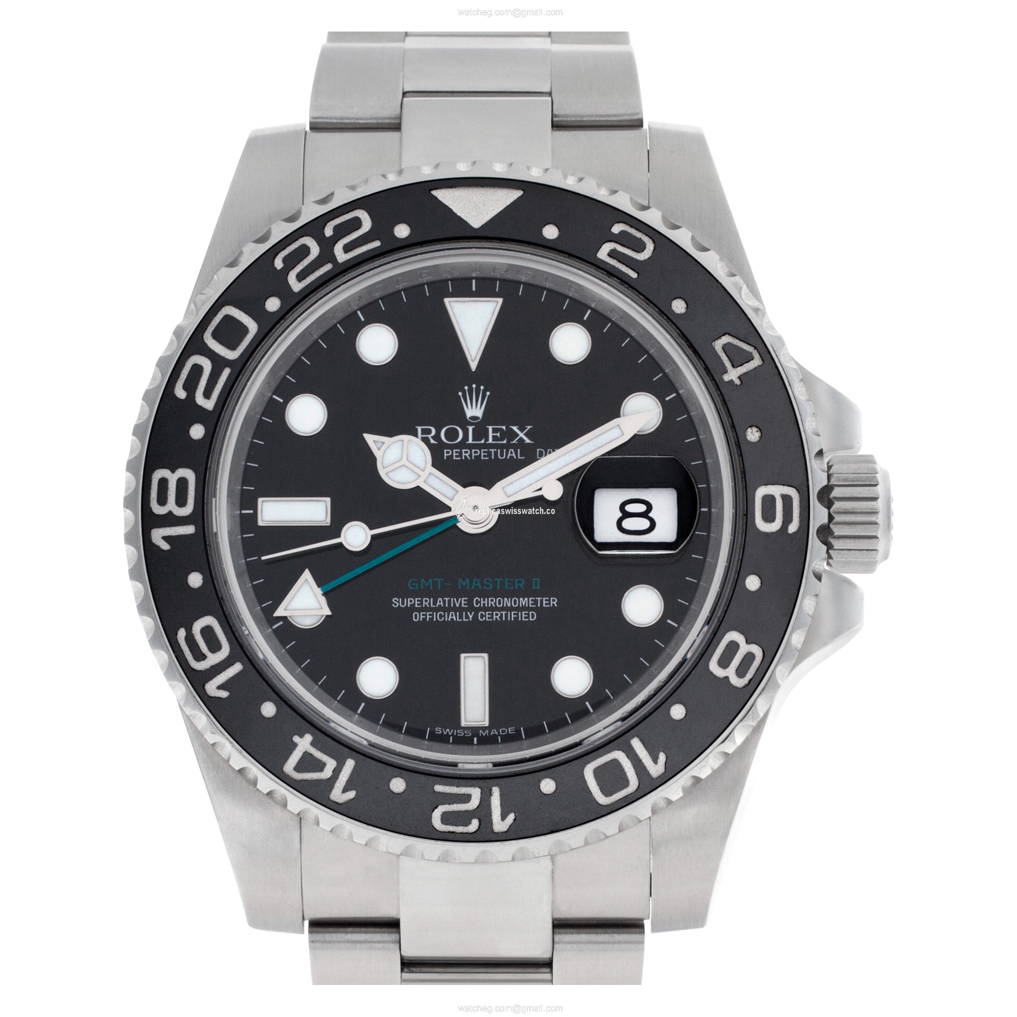 Rolex 116710 GMT-Master II Automatic Male Stainless Steel Replica Rolex 116710 GMT-Master II Automatic Male Stainless Steel Replica