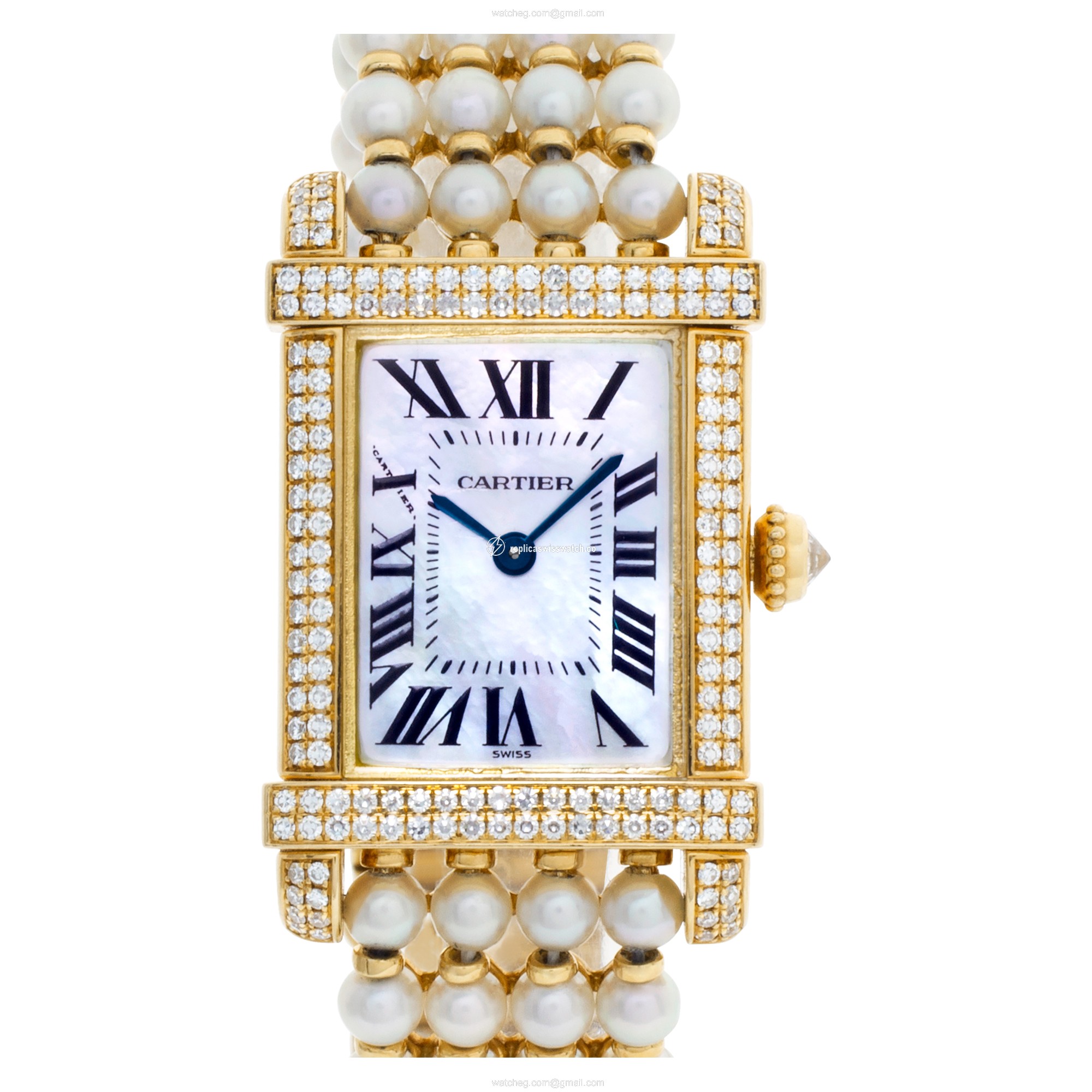Cartier 2305 Tank Chinoise Quartz Female 18k yellow gold Replica Cartier 2305 Tank Chinoise Quartz Female 18k yellow gold Replica